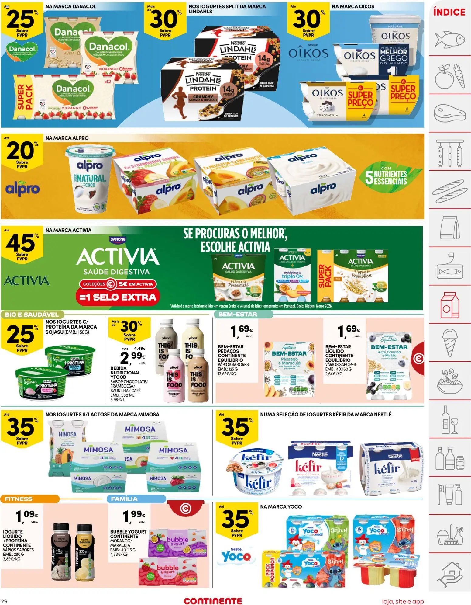 Continente folheto │ válido de 19.05.2026 | Página: 29 | Produtos: Aveia, Banana, Probióticos, Kefir nestlé