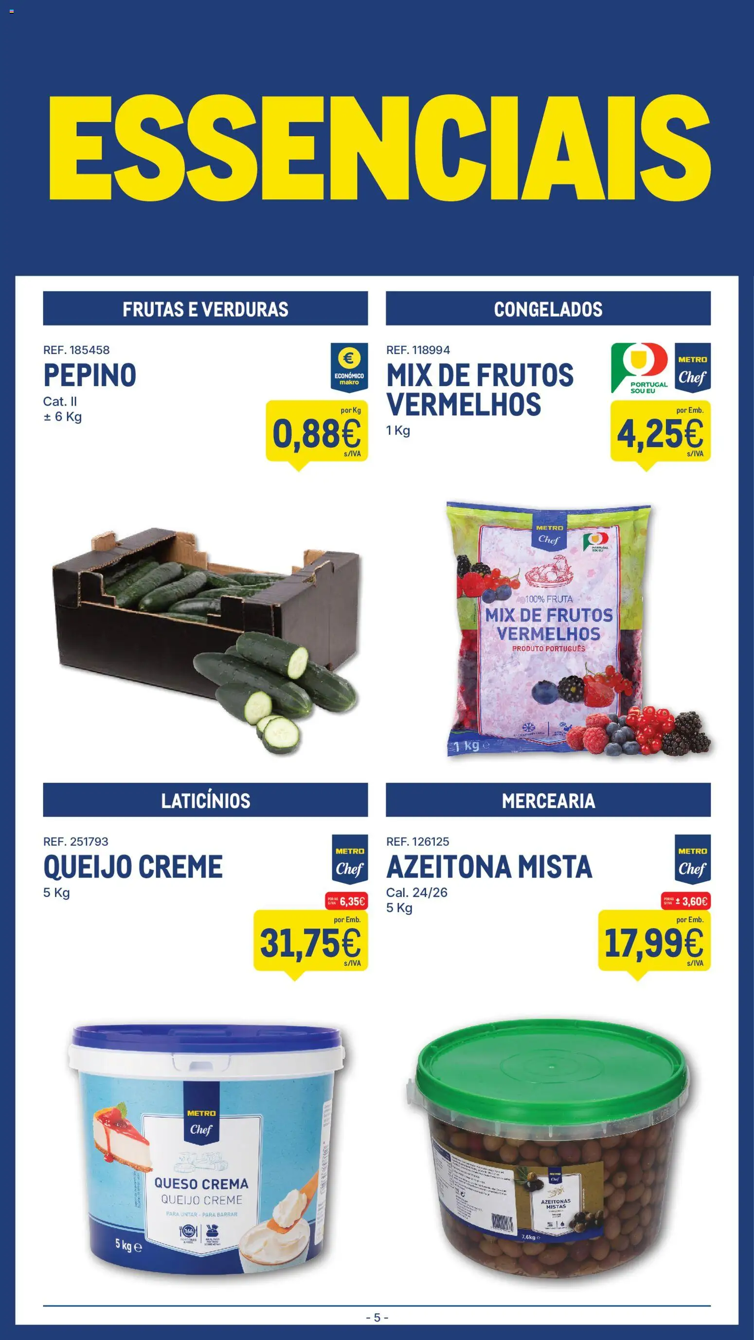 Makro folheto │ válido de 05.05.2026 | Página: 5 | Produtos: Azeitonas, Queijo creme, Queijo, Creme