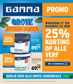 GAMMA folder - Voorbeeld van een folder van GAMMA, geldig van 17.06.2026