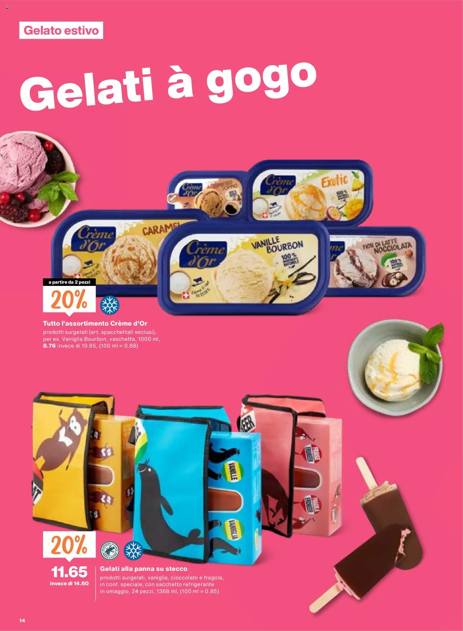 Migros aktionen IT – gültig ab 11.06.2026 | Seite: 14 | Produkte: Bourbon, Creme
