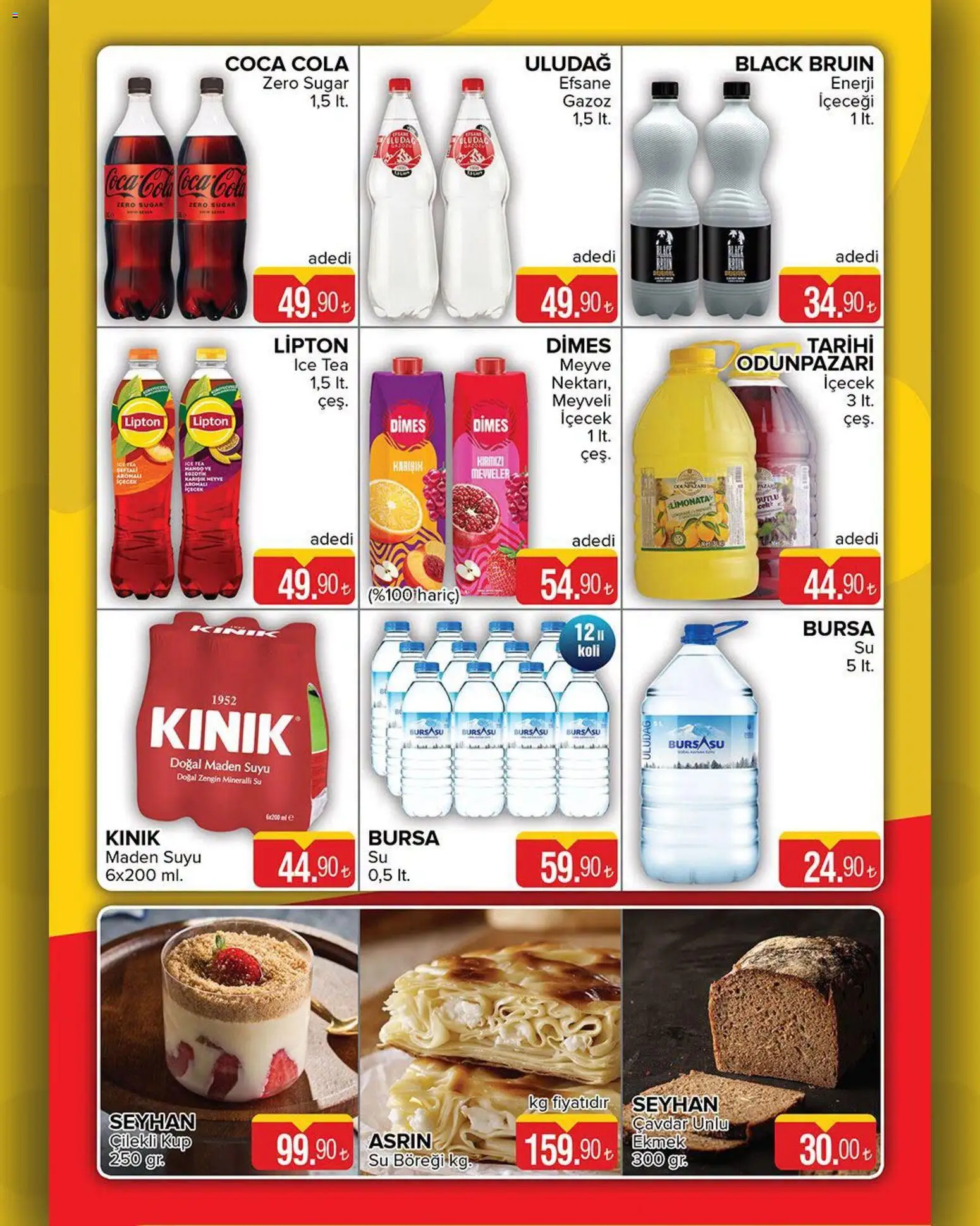 Seyhanlar Market Katalog - 10 Ağustos 2026 tarihinden itibaren geçerlidir | Sayfa: 5 | Ürünler: Limonata, Ekmek, Su, Maden suyu