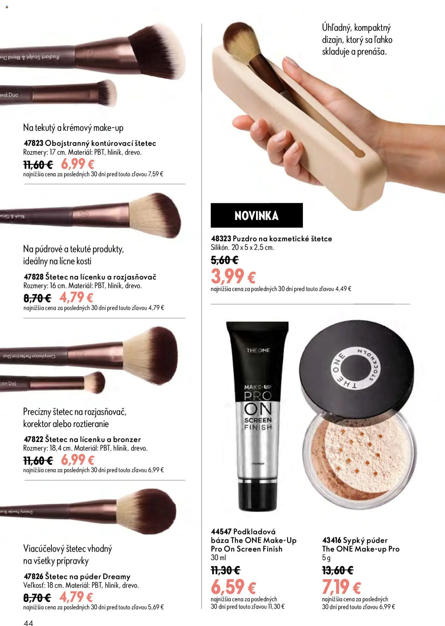 Nové Oriflame akcie – leták je platný od 29.07.2026 | Strana: 44 | Produkty: Korektor, Bronzer, Rozjasňovač, Puzdro