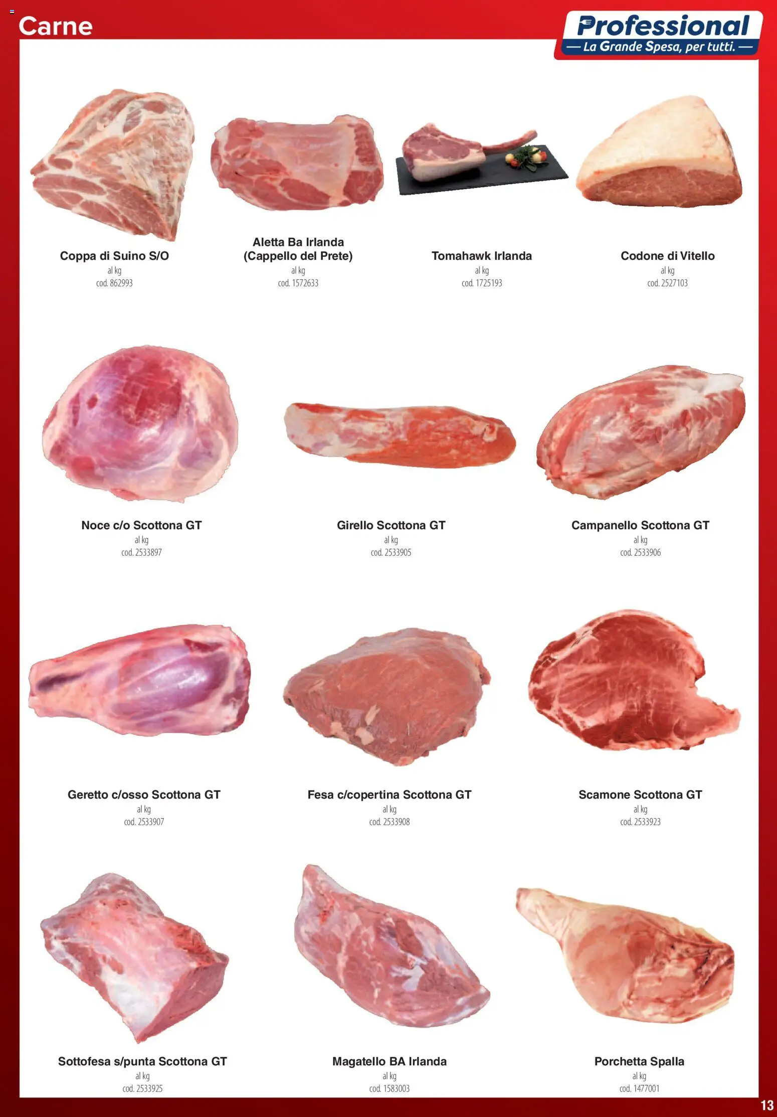 Volantino Carrefour del 01.06.2026 | Pagina: 13 | Prodotti: Porchetta, Cappello, Vitello, Girello