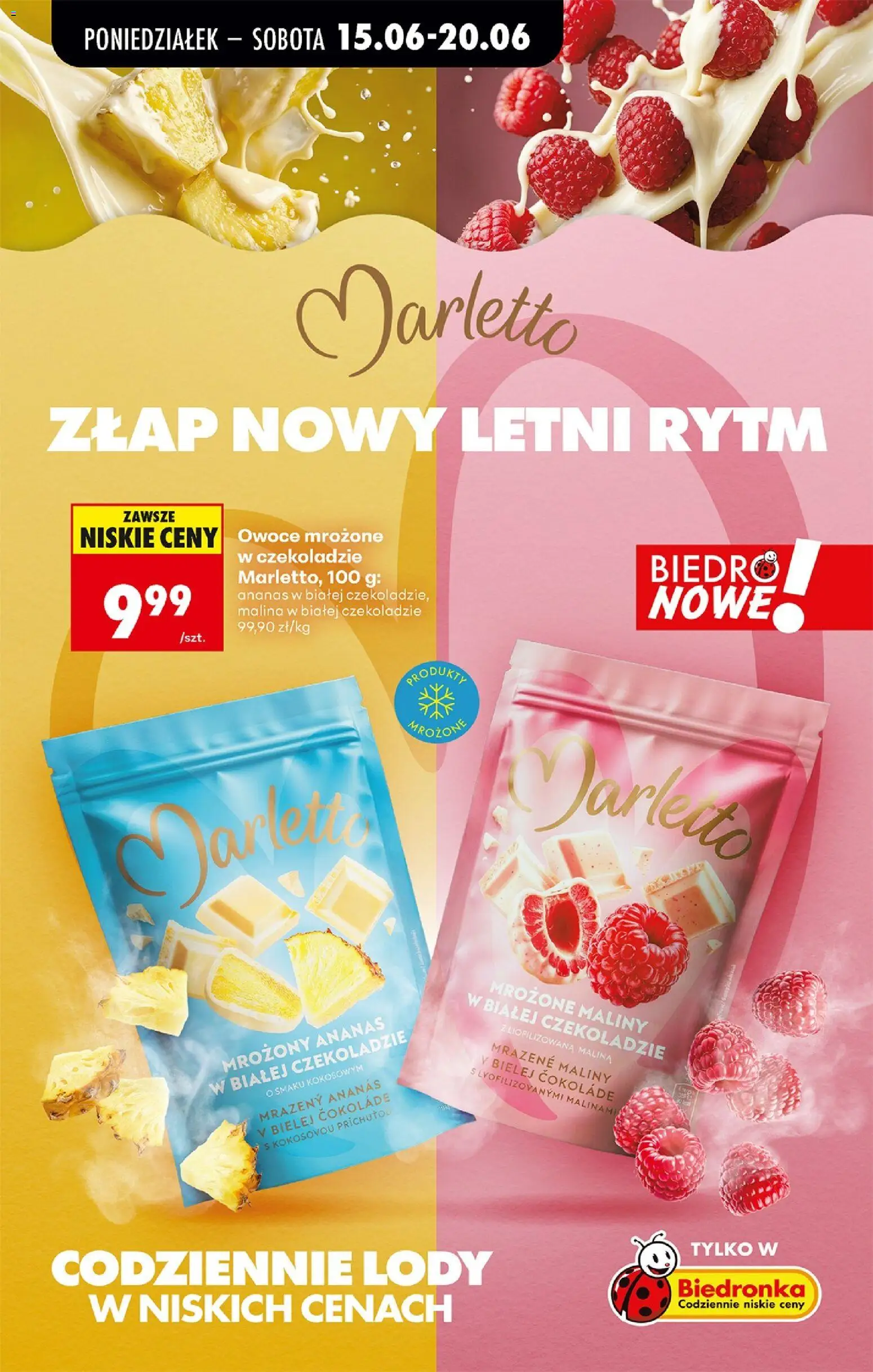 Biedronka Polsko leták od 15.06.2026 | Strana: 49 | Produkty: Ananas, Mražené maliny, Maliny