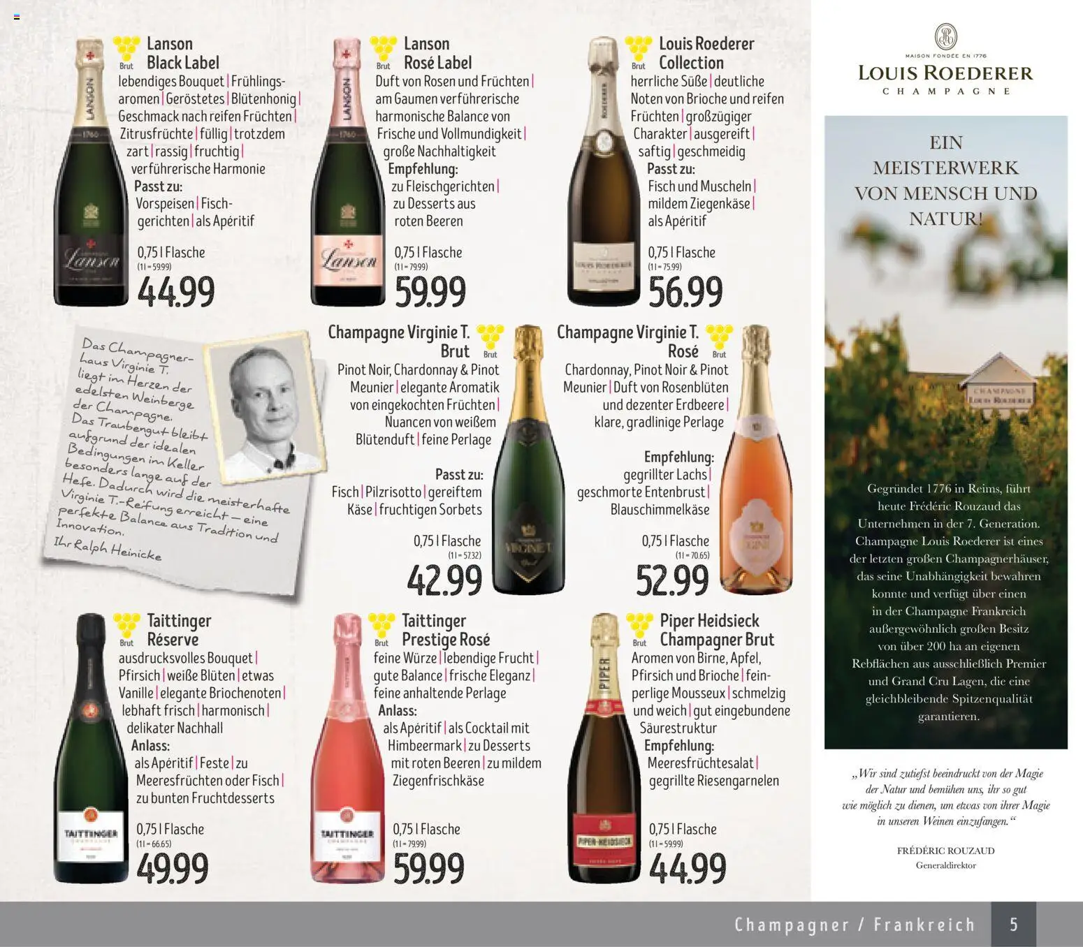 Edeka Struve Wein– und Spirituosen – gültig ab 14.11.2025 | Seite: 5 | Produkte: Ziegenkäse, Vanille, Lachs, Pfirsich