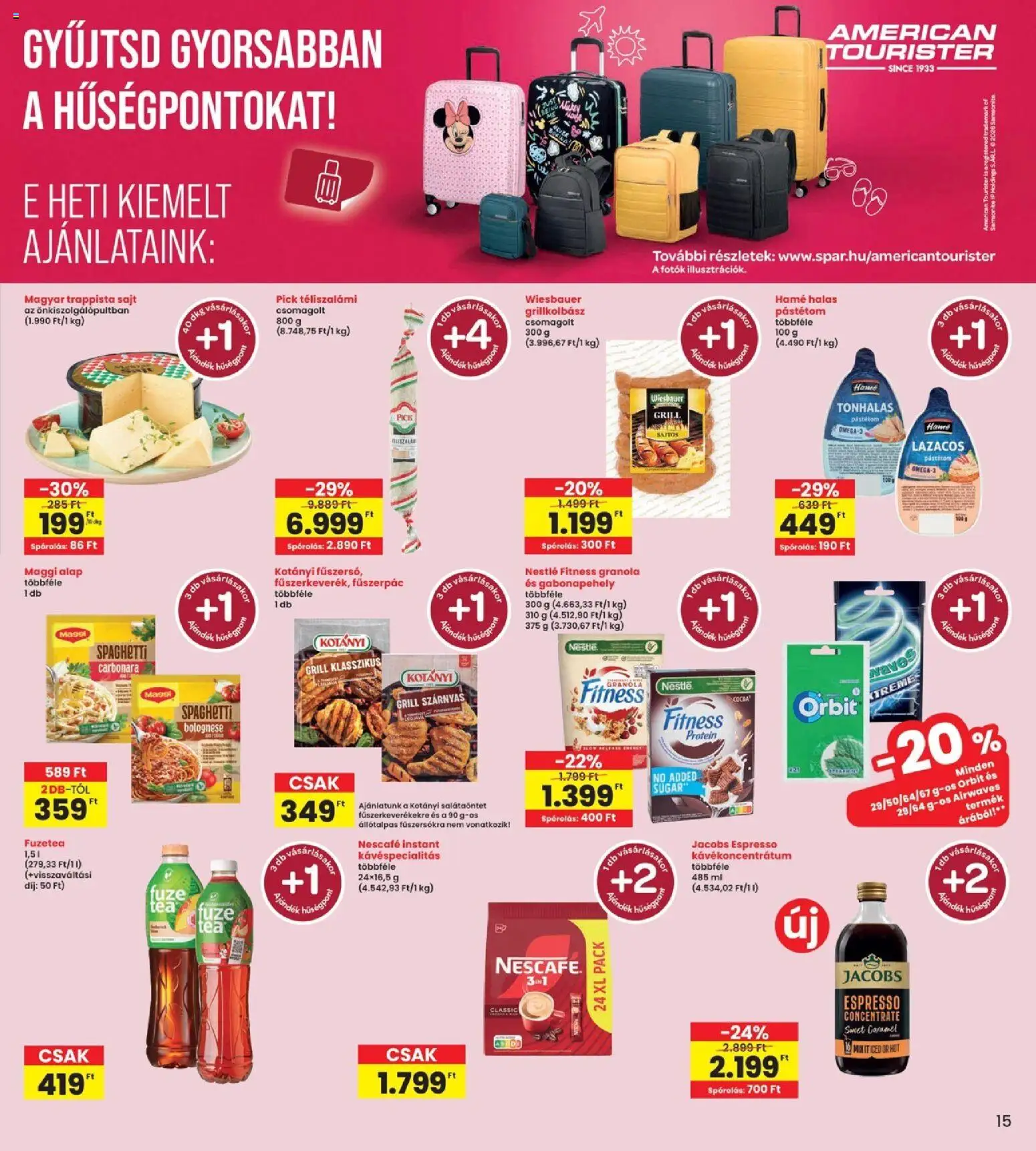Interspar akciós ujság - amely érvényes a következő dátumtól: 2026.07.09. | Oldal: 15 | Termékek: Grillkolbász, Grill, Maggi, Téliszalámi
