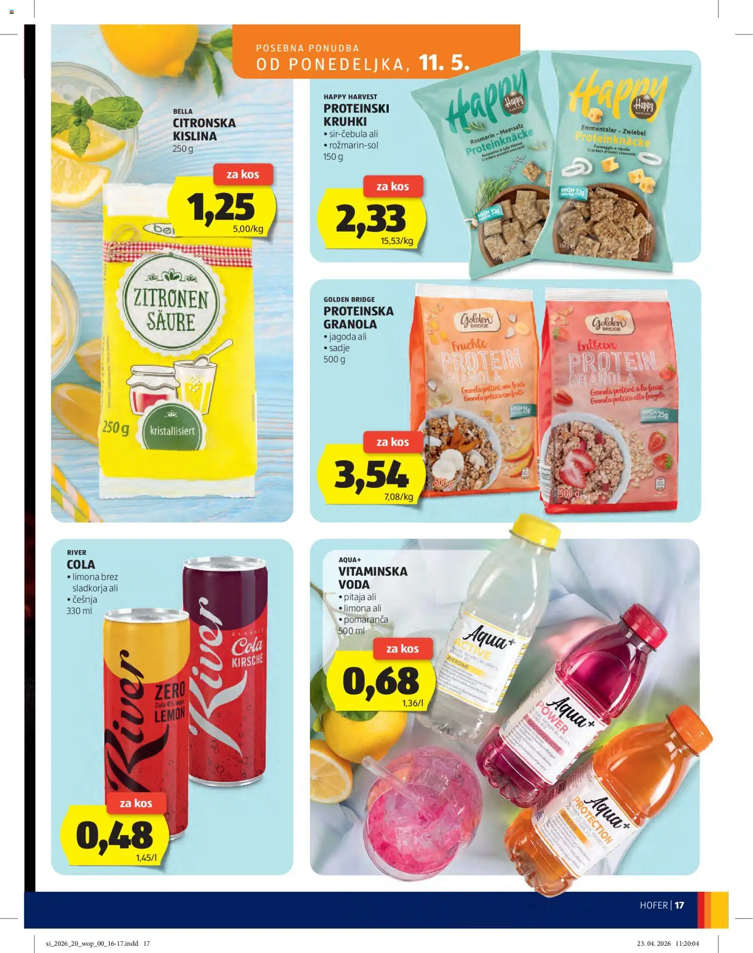 Hofer SI katalog | vrijedi od 06.05.2026 | Stranica: 17 | Proizvodi: Voda