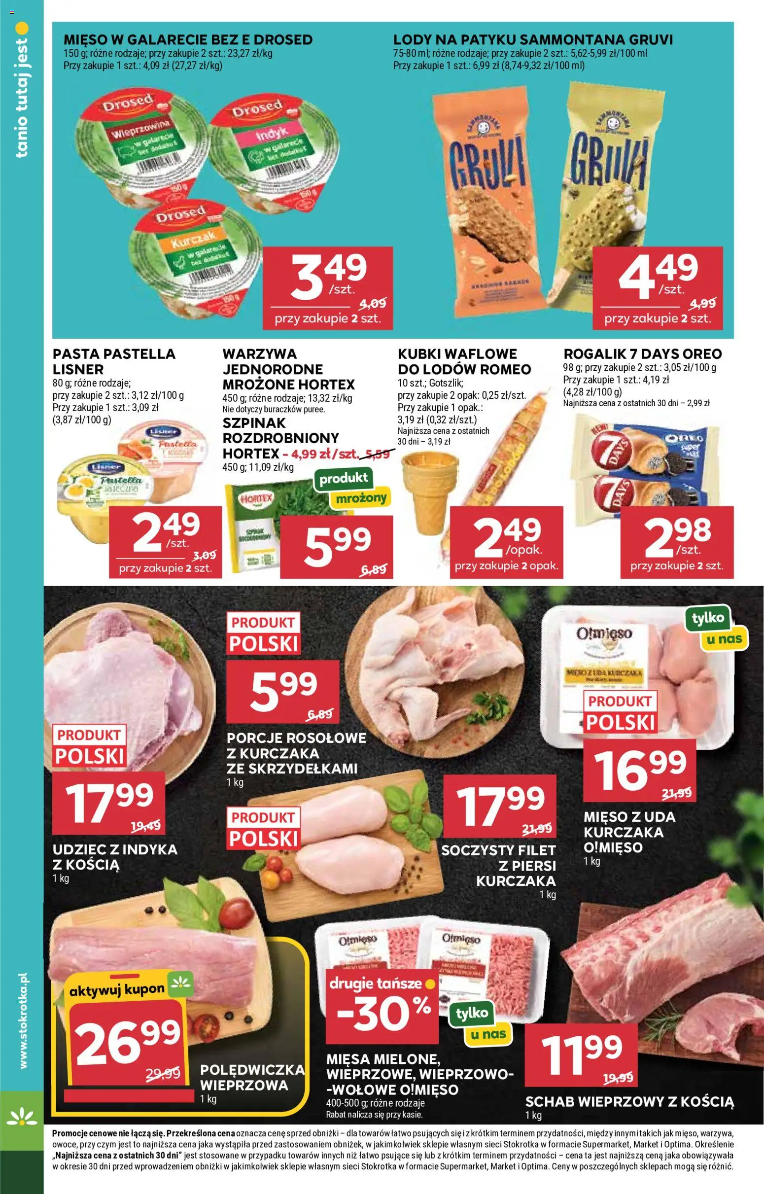 Stokrotka gazetka - Market od 16.07.2026 | Strona: 12 | Produkty: Kurczak, Mięso, Stokrotka, Lody