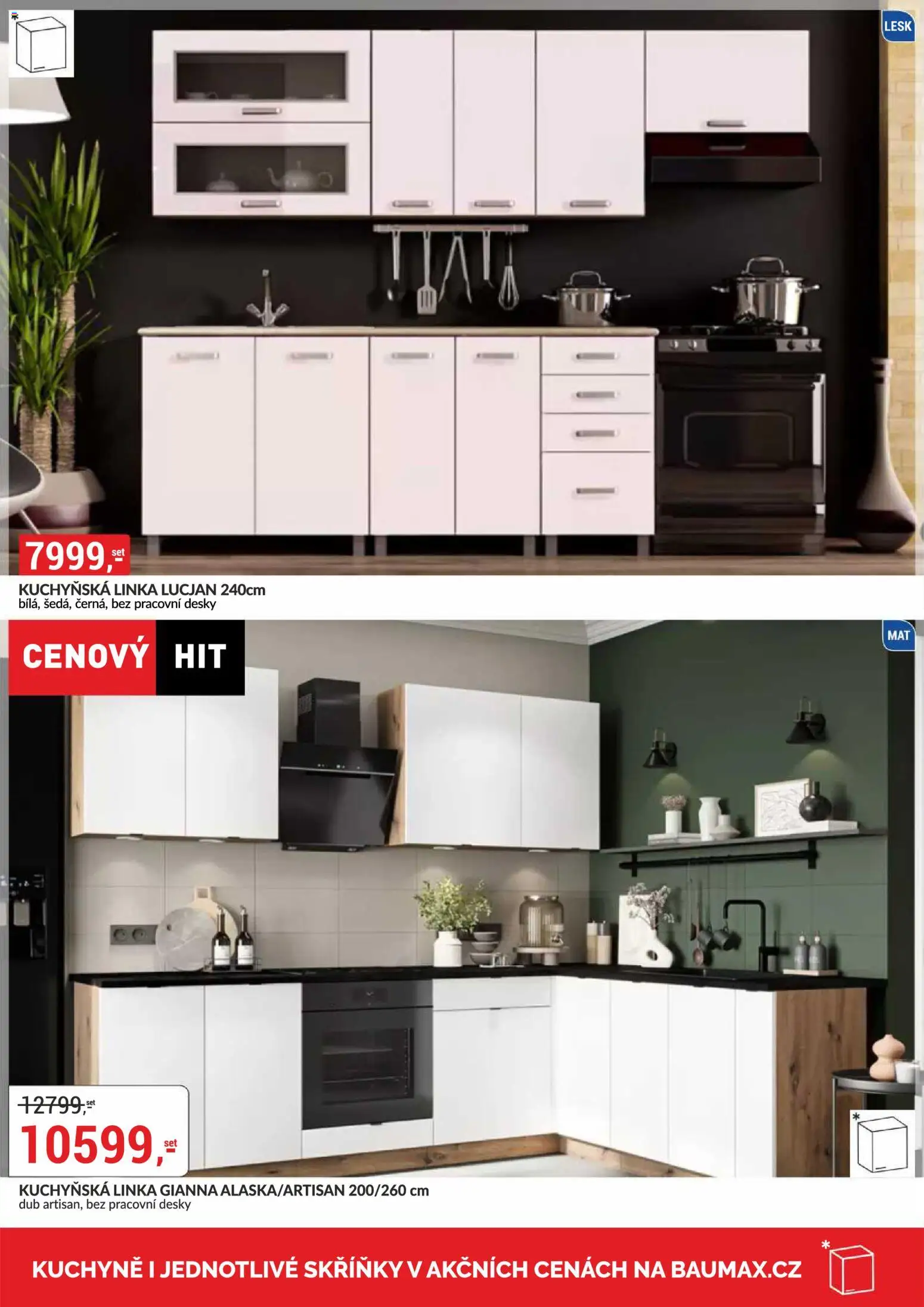 BAUMAX leták - Vaše bydlení, vaše pravidla od 01.07.2026 | Strana: 53 | Produkty: Kuchyňská linka, Desky, Kuchyně