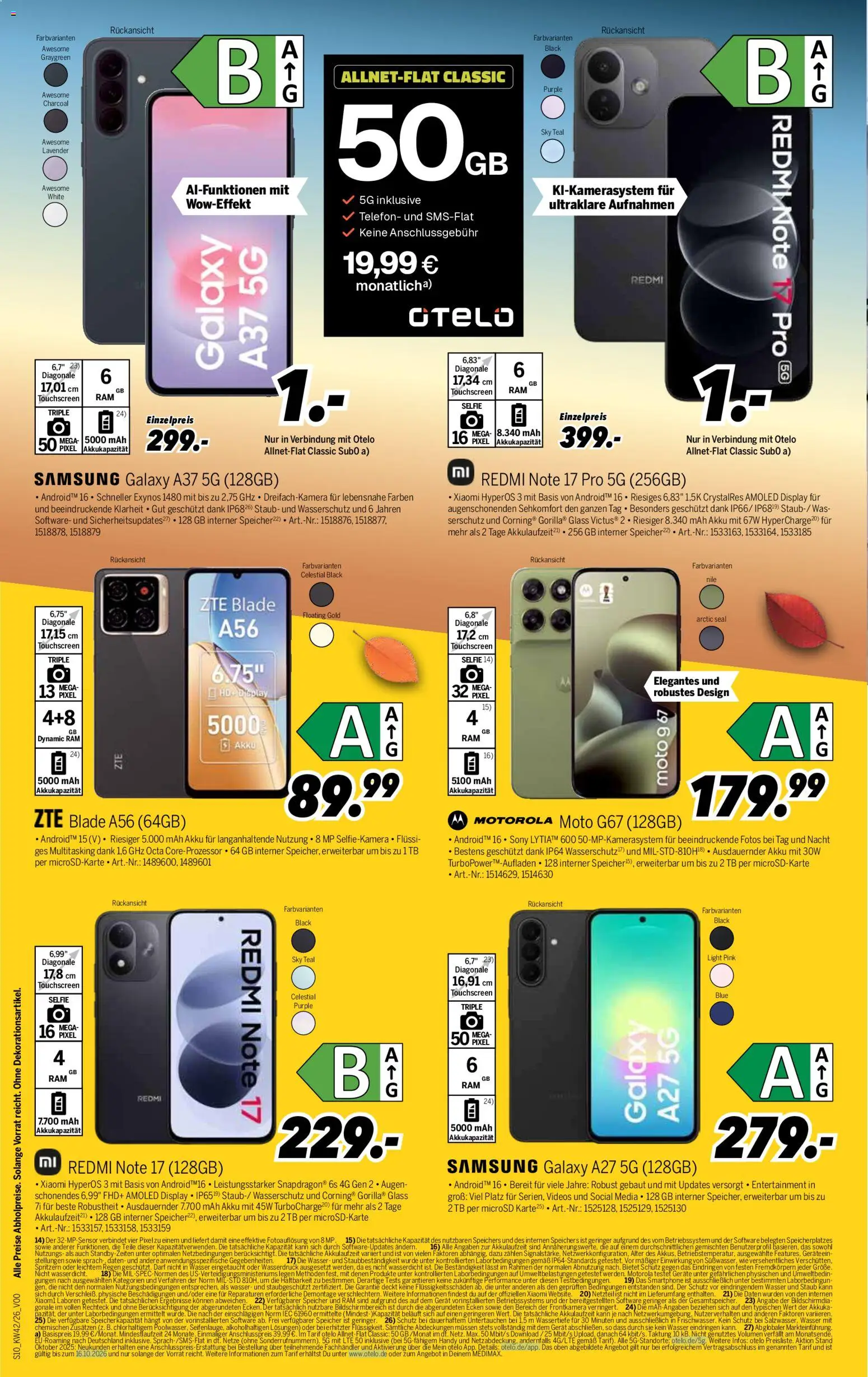 Medimax Prospekt – gültig ab 10.10.2026 | Seite: 10 | Produkte: Sony, Wasser, Telefon, Smartphone