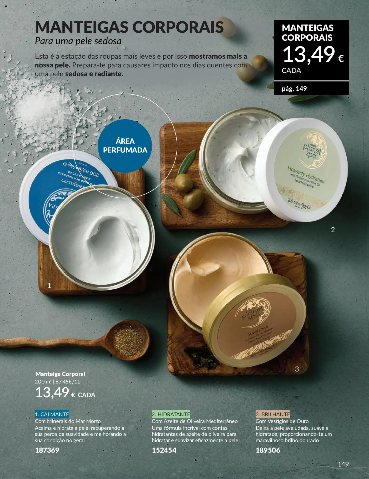 Catálogo Avon Campanha 5 │ válido de 01.05.2026 | Página: 149 | Produtos: Azeite, Manteiga, Roupas