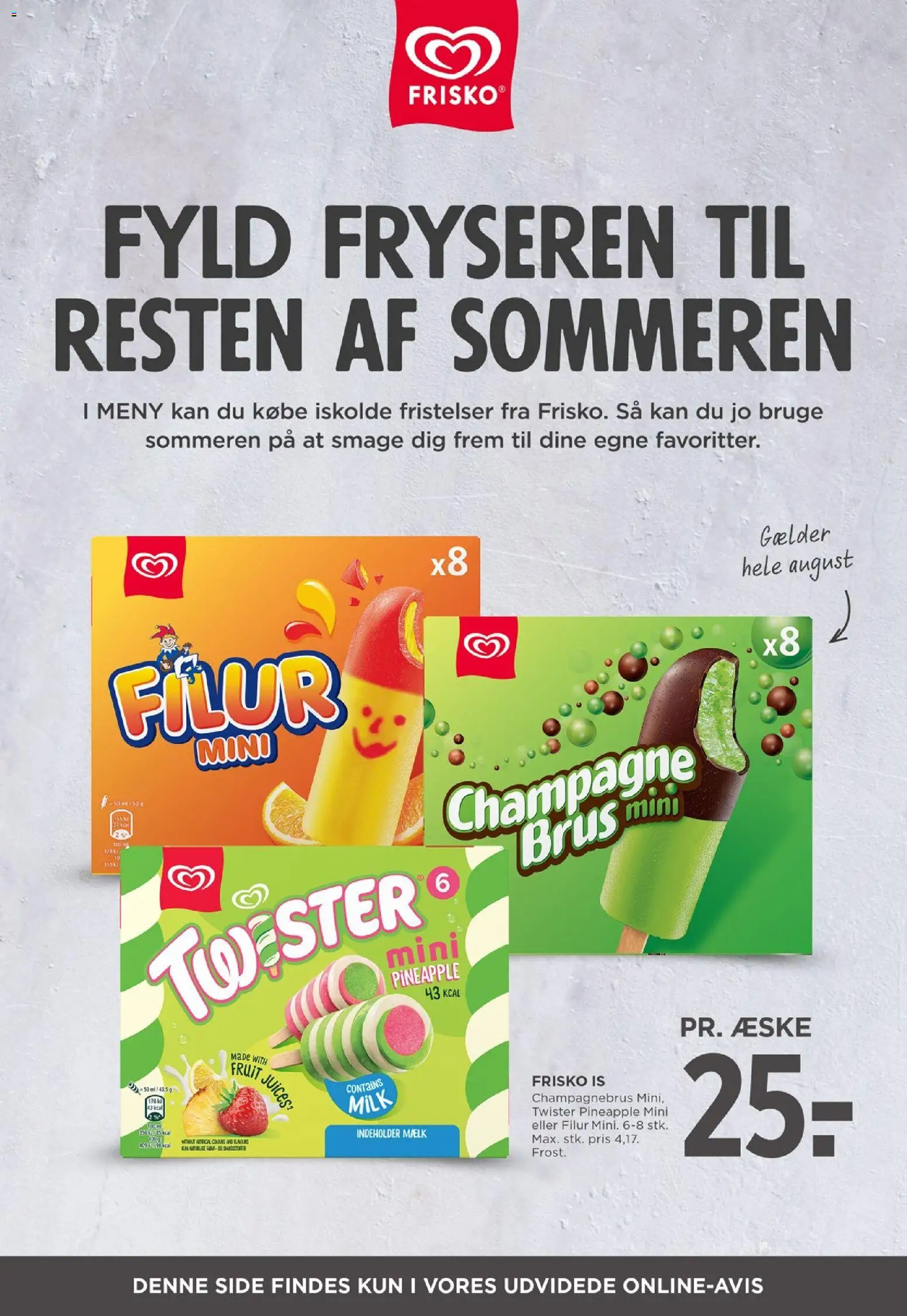 Meny tilbudsavis – gyldig fra 14/08/2026 | Side: 37 | Produkter: Mælk, Is