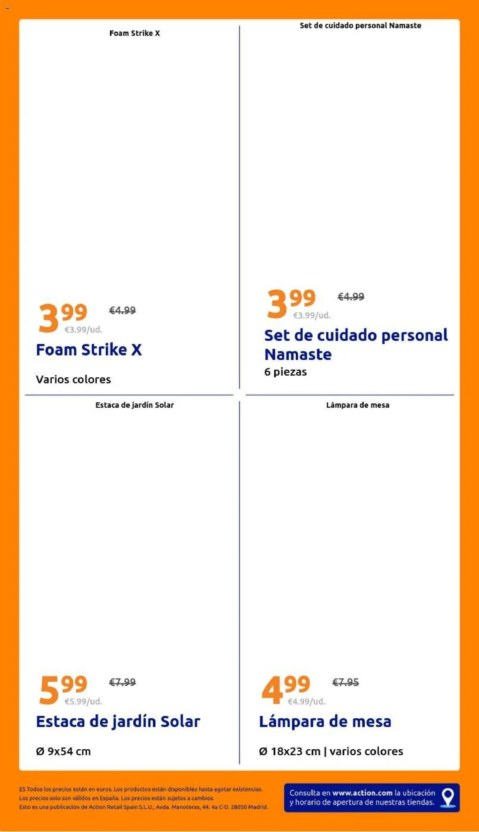 Action folleto │ válido desde el 12/08/2026 | Página: 32 | Productos: Mesa, Lámpara