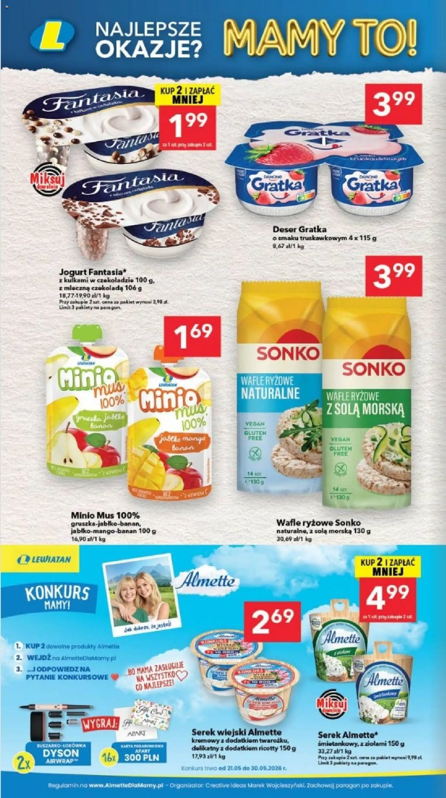 Lewiatan gazetka - Szczecin od 21.05.2026 | Strona: 10 | Produkty: Mango, Karta, Serek wiejski, Jogurt