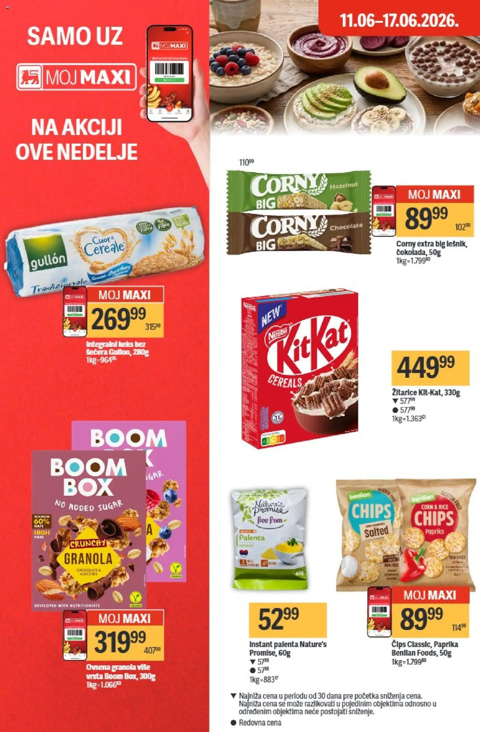 Maxi katalog - važi od 11.06.2026 | Strana: 24 | Proizvode: Keks, Palenta, Granola, Paprika