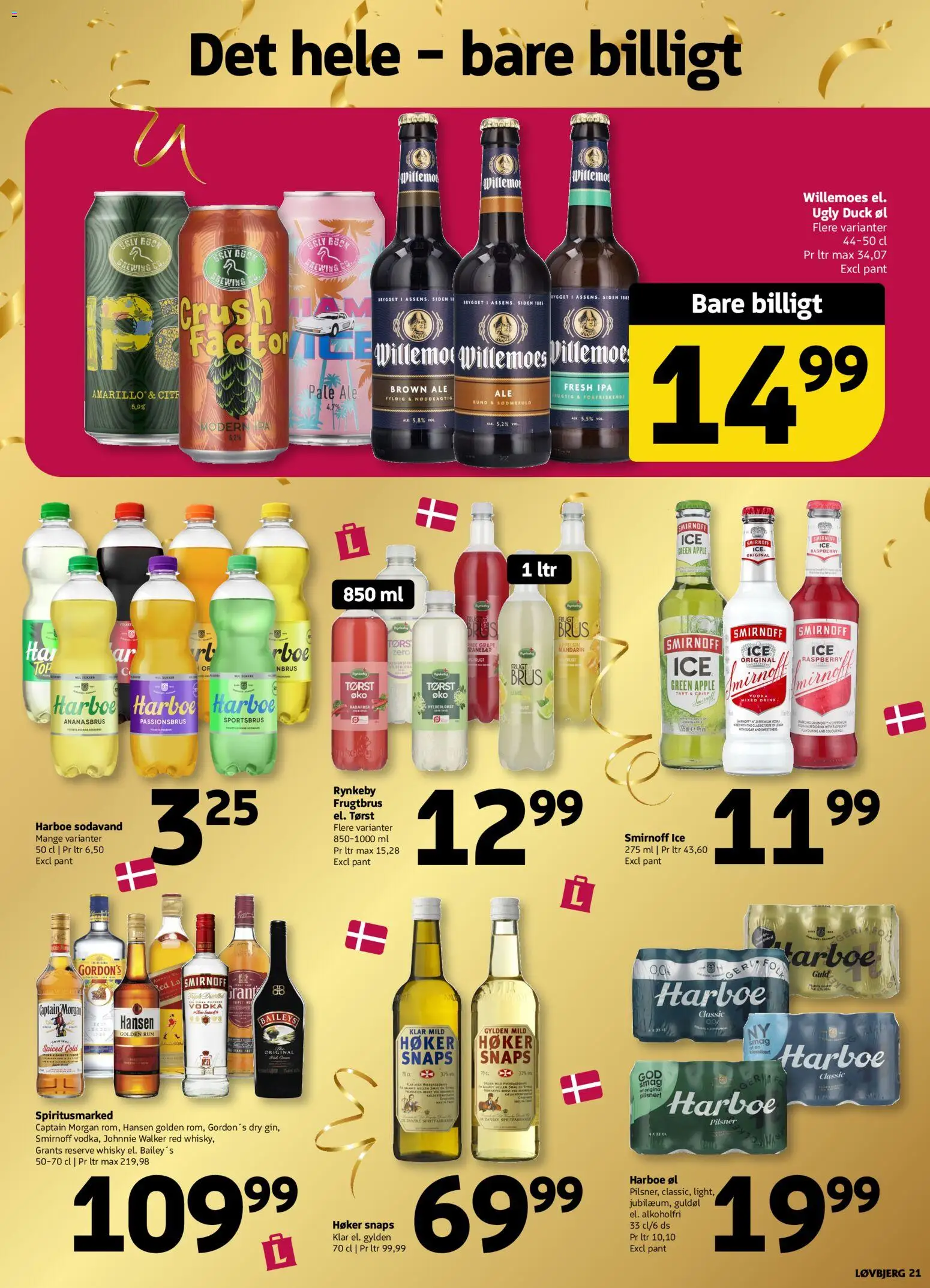 Løvbjerg tilbudsavis – gyldig fra 06.06.2026 | Side: 21 | Produkter: Øl, Whisky, Sodavand, Lime