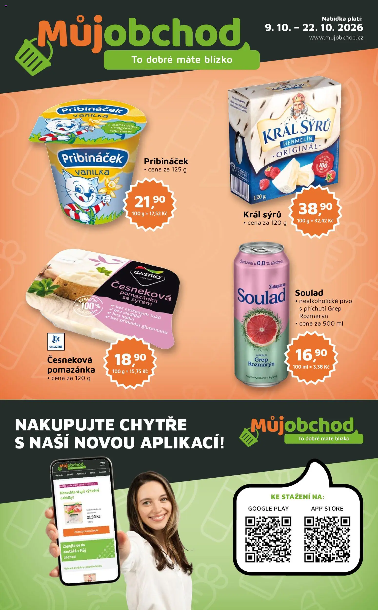 Můj obchod leták - Brand od 09.10.2026 | Strana: 1 | Produkty: Zlatopramen, Pivo, Grep, Nealkoholické pivo