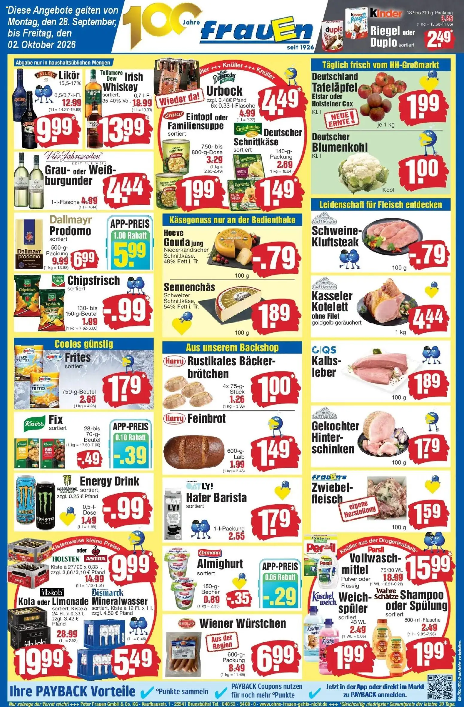 Edeka Prospekt Heide (ab 28.09.2026) » Angebote Online | Seite: 1 | Produkte: Knorr, Grunlander, Whiskey, Persil