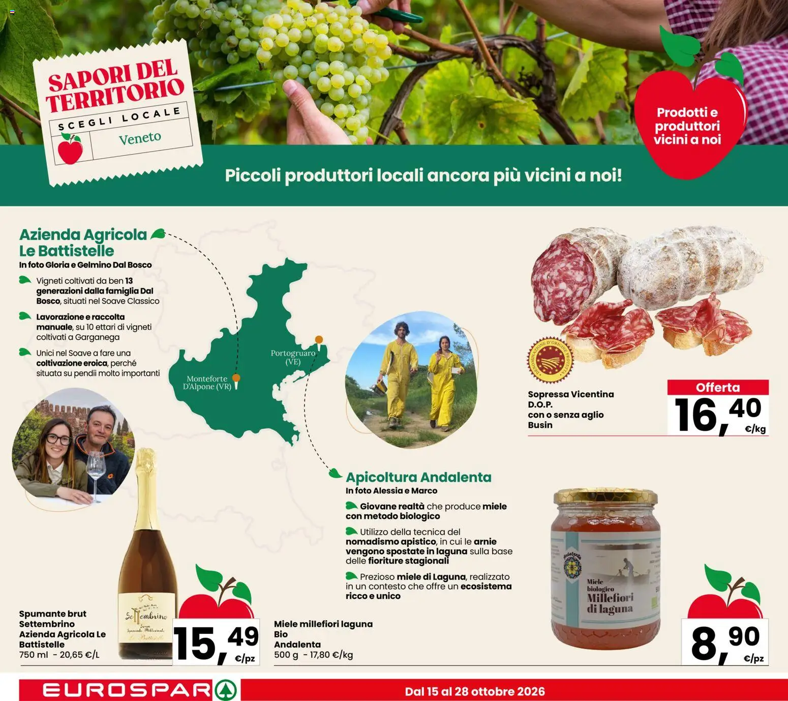 Volantino Eurospar del 15/10/2026 | Pagina: 6 | Prodotti: Aglio, Spumante, Miele