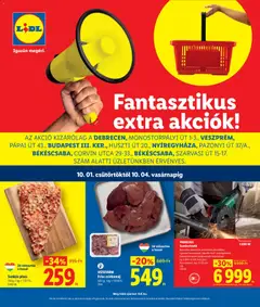 Lidl Debrecen, Veszprém, Budapest, Nyíregyháza, Békéscsaba - amely érvényes a következő dátumtól: 2026.10.01.