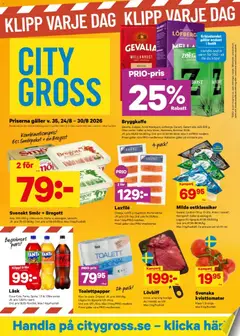 City Gross erbjudanden - Förhandsvisning av reklamblad från butik City Gross aktuell från 24/08/2026