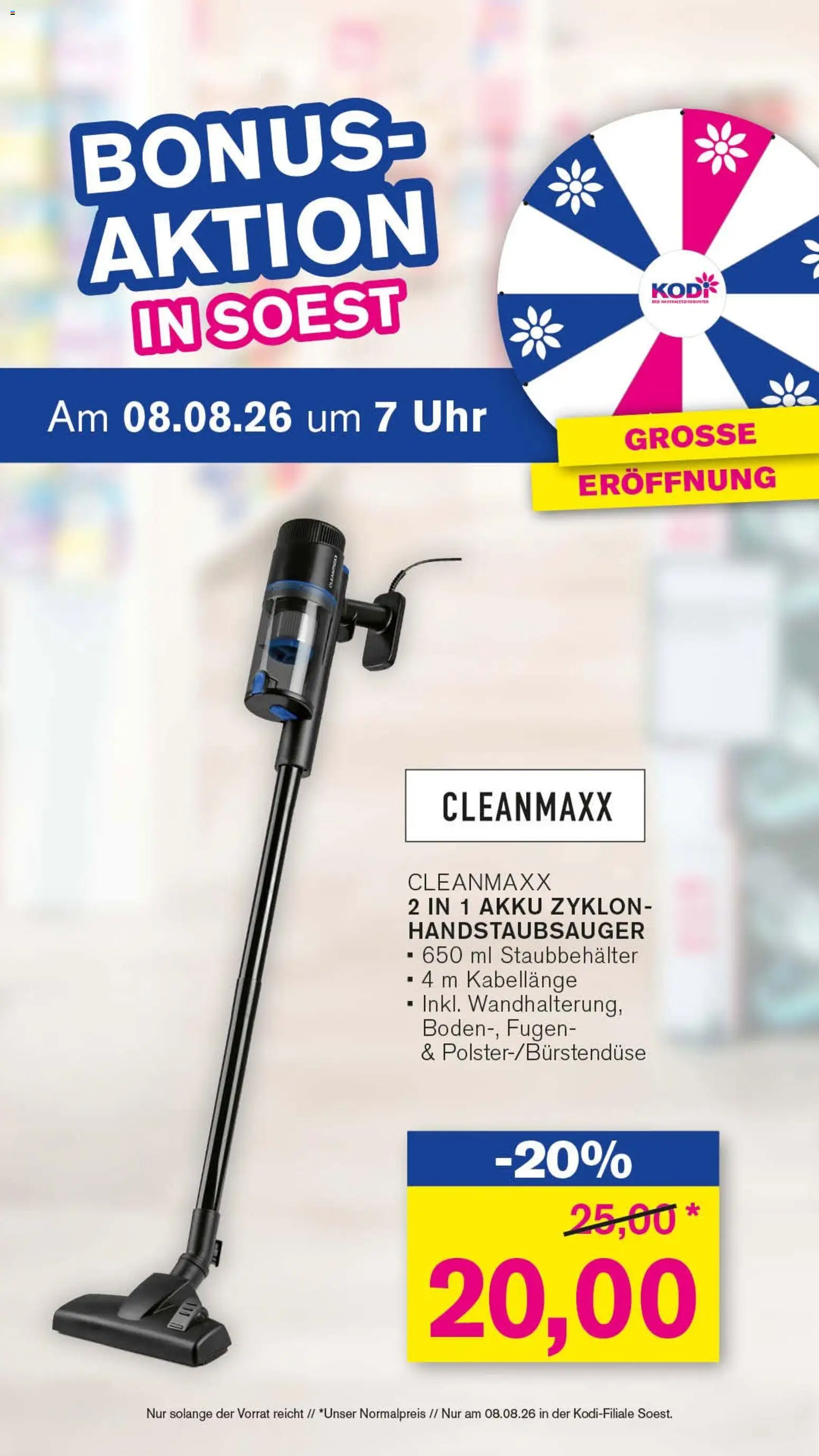 KODi Prospekt – gültig ab 08.08.2026 | Seite: 1 | Produkte: Uhr