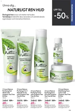 Love Nature Purifying 2-in-1 Mask & Scrub with Organic Tea Tree & Lime, 75 ml. - Förhandsvisning av reklamblad från butik Oriflame aktuell från 22.04.2026 | Sida: 135 | Produkter: Mask, Lime