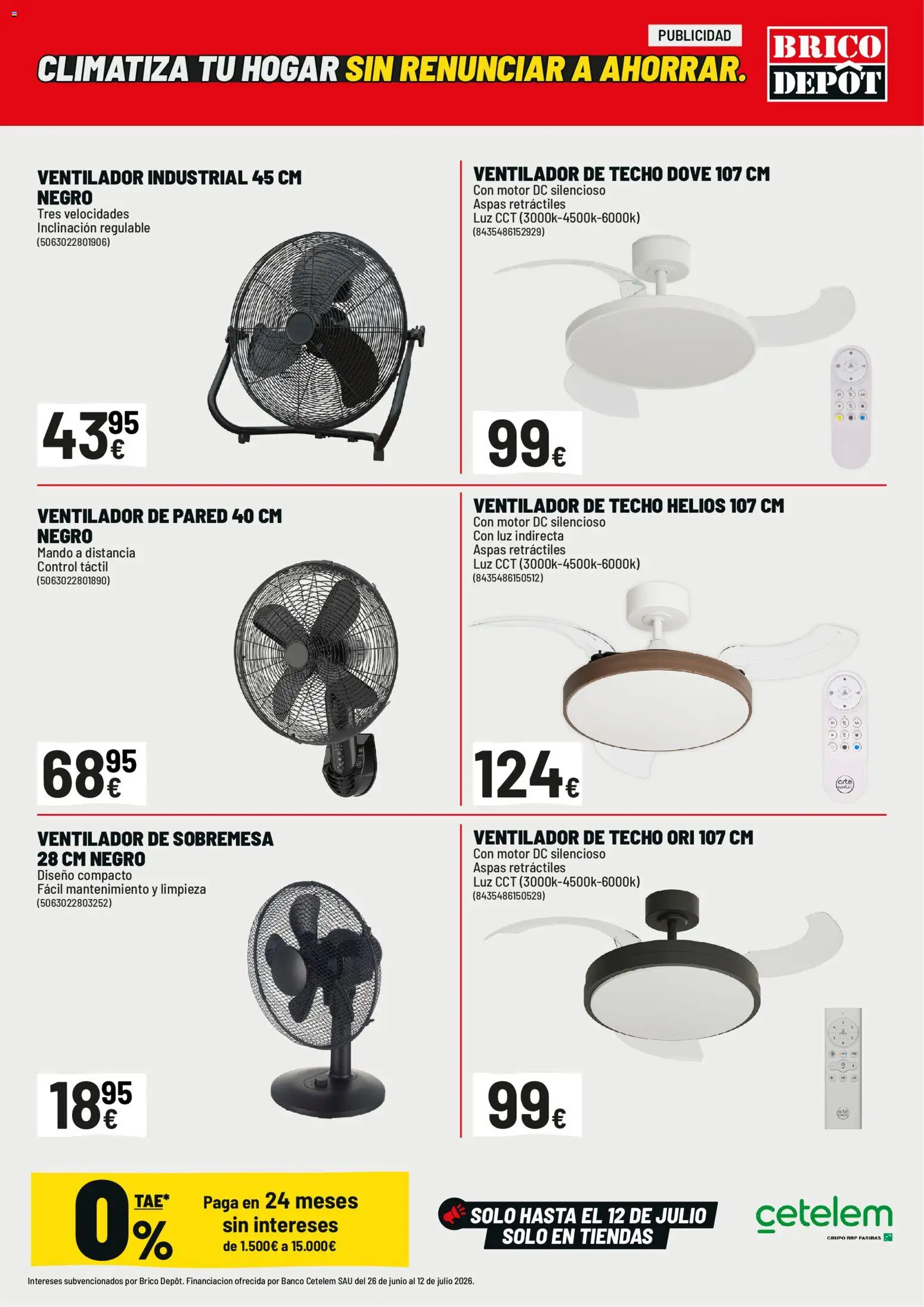 Brico Depôt folleto │ válido desde el 26/06/2026 | Página: 5 | Productos: Ventilador