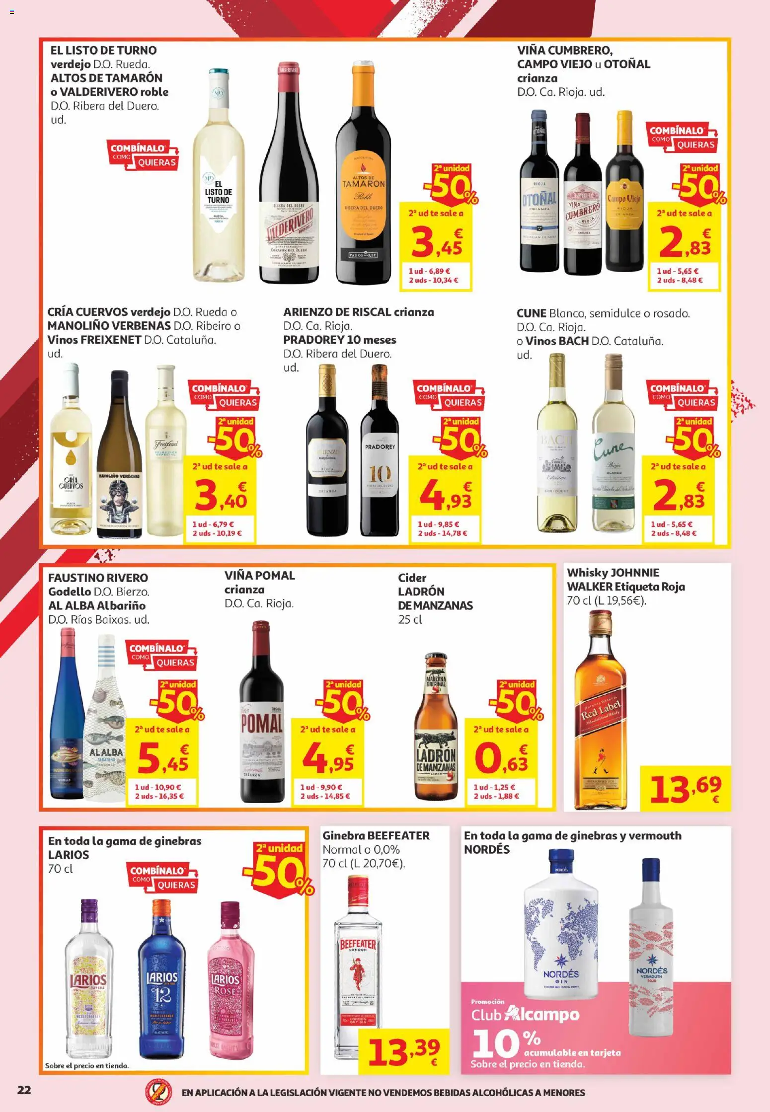 Alcampo Canarias │ válido desde el 02.06.2026 | Página: 22 | Productos: Manzanas, Ginebra, Manzana, Whisky