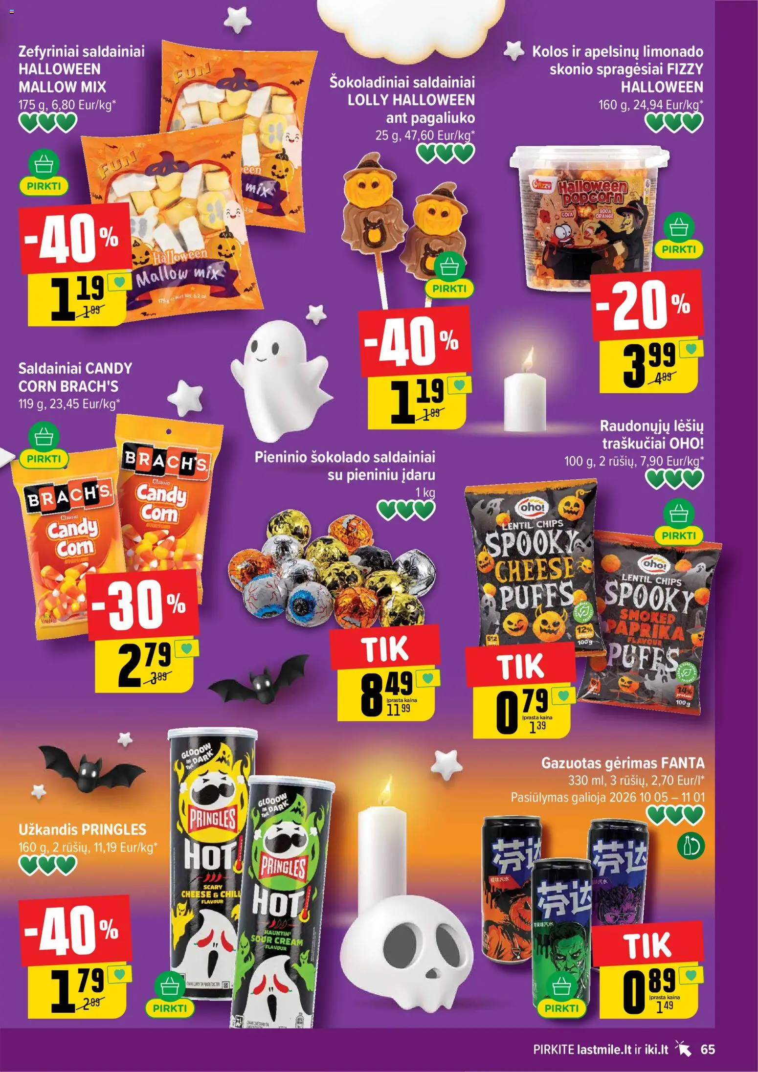IKI akcijos nuo 2026.10.05 | Puslapis: 65 | Prekių: Paprika, Saldainiai, Traškučiai