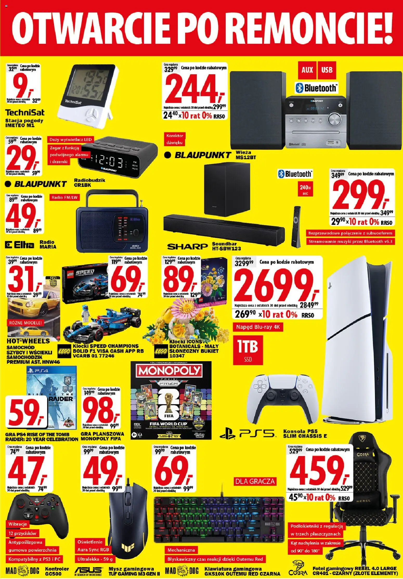 Mediaexpert promocje - Wielkie otwarcie Bełchatów od 08.10.2026 | Strona: 3 | Produkty: PC, Hot wheels, Kontroler, Soundbar