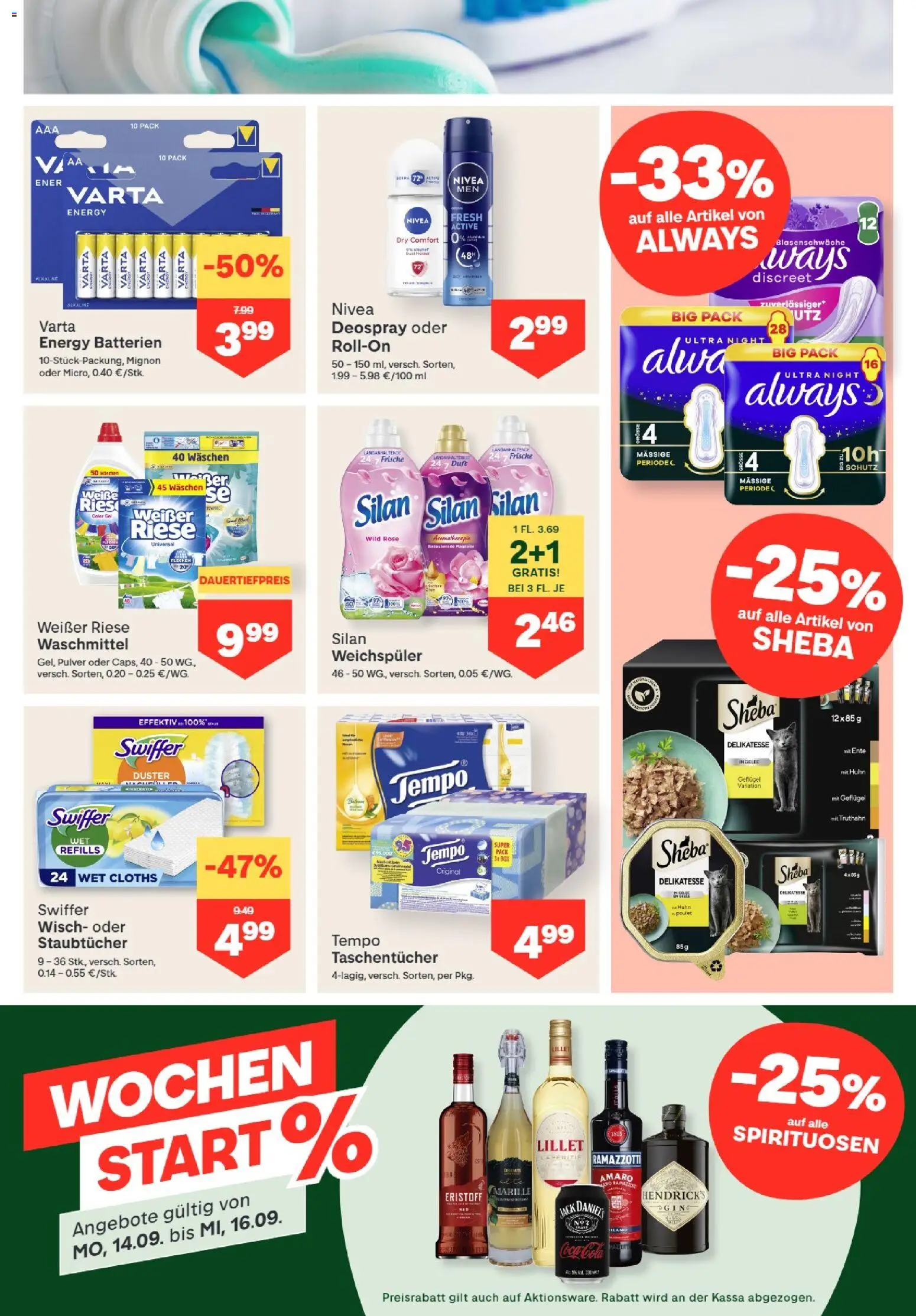 MPREIS Altenmarkt im Pongau gültig ab 10.09.2026 | Seite: 11 | Produkte: Duft, Weichspüler, Waschmittel