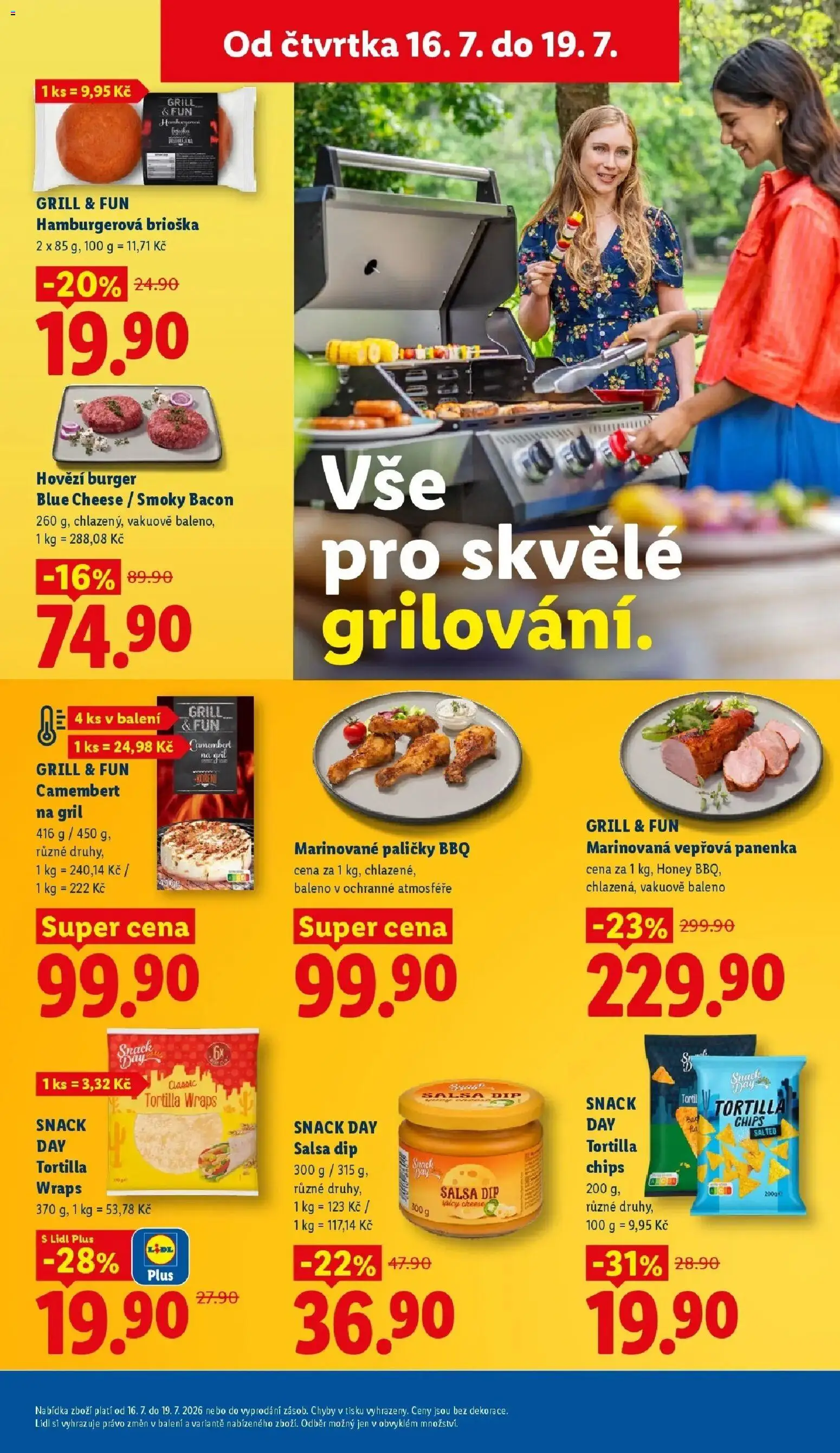Lidl aktuální leták od 16.07.2026 | Strana: 23 | Produkty: Brioška, Burger, Panenka, Camembert