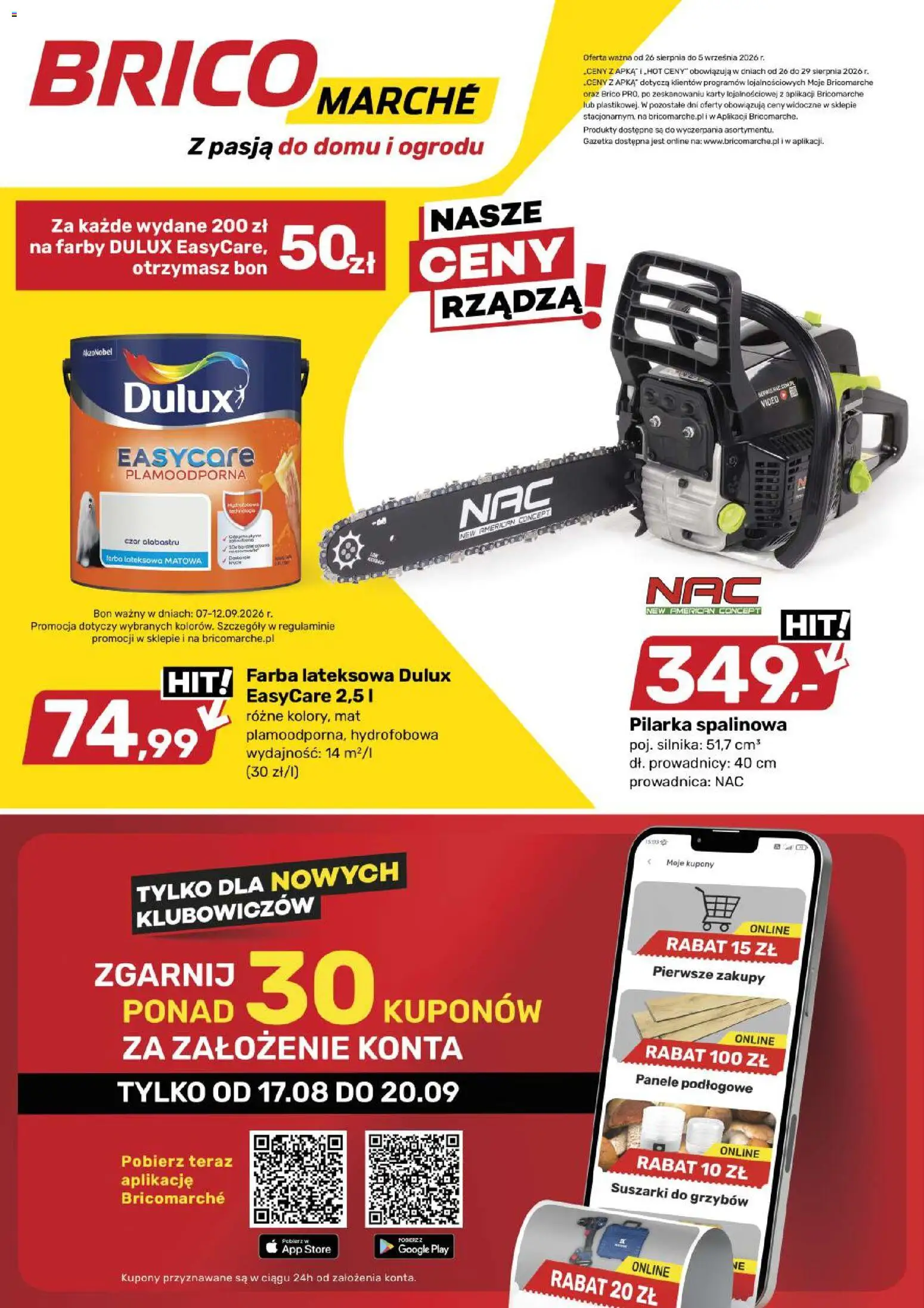 Brico Marché gazetka od 26.08.2026 | Strona: 1 | Produkty: Panele podłogowe