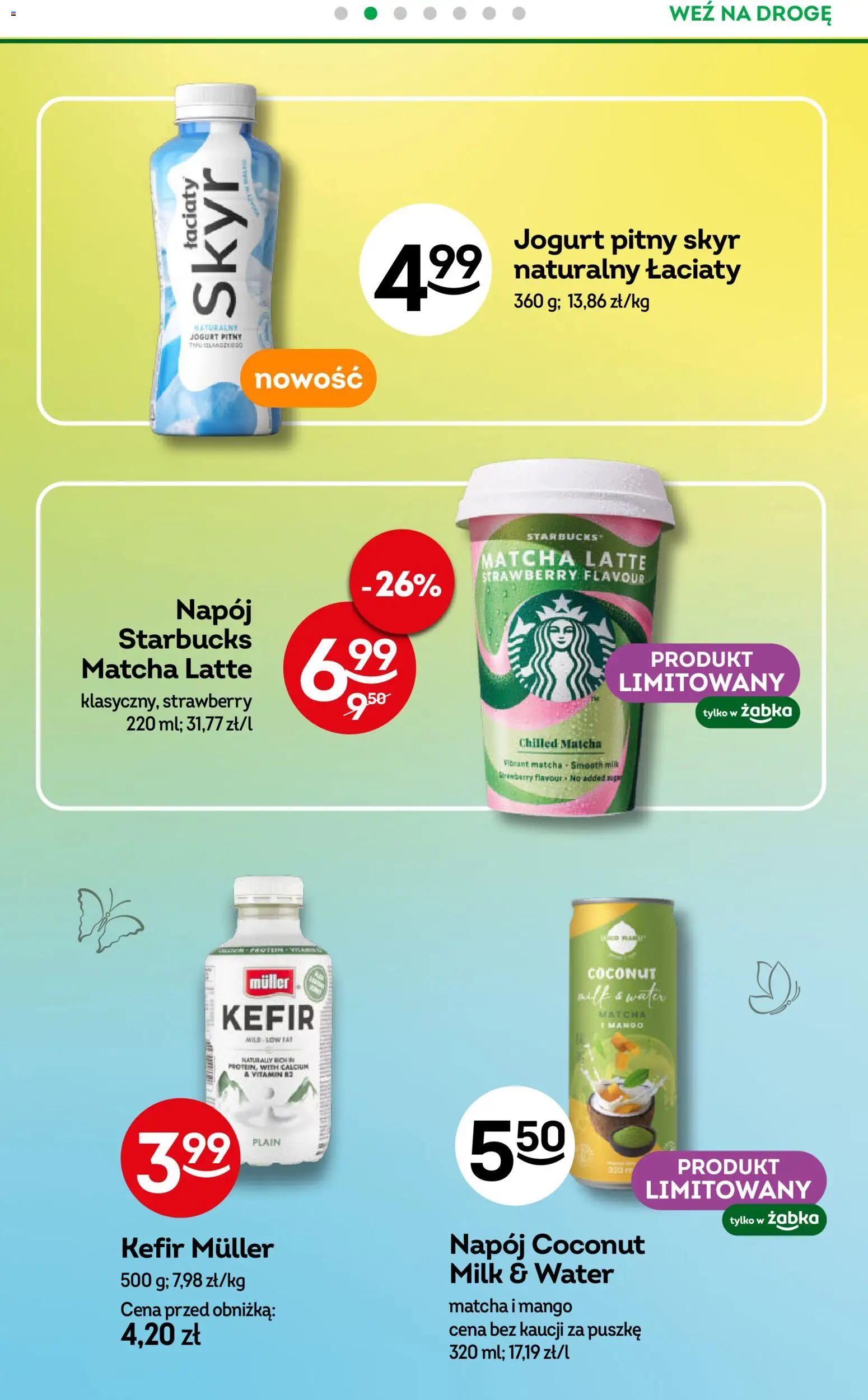 Żabka gazetka od 10.08.2026 | Strona: 71 | Produkty: Mango, Kefir, Jogurt pitny, Skyr