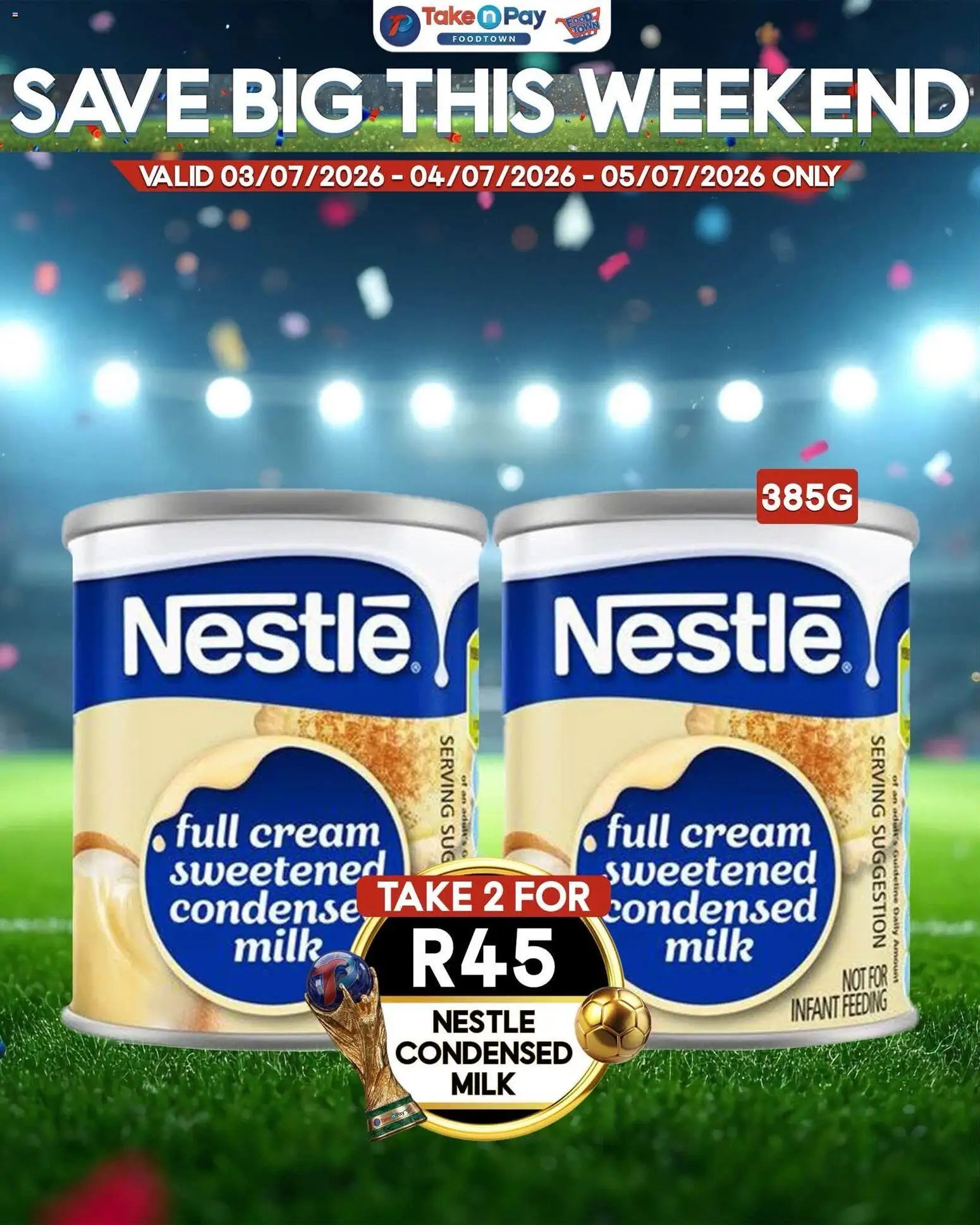 New Take n Pay catalogue – valid from 03/07/2026 | Page: 8 | Products: Milk, Condensed milk, Cream