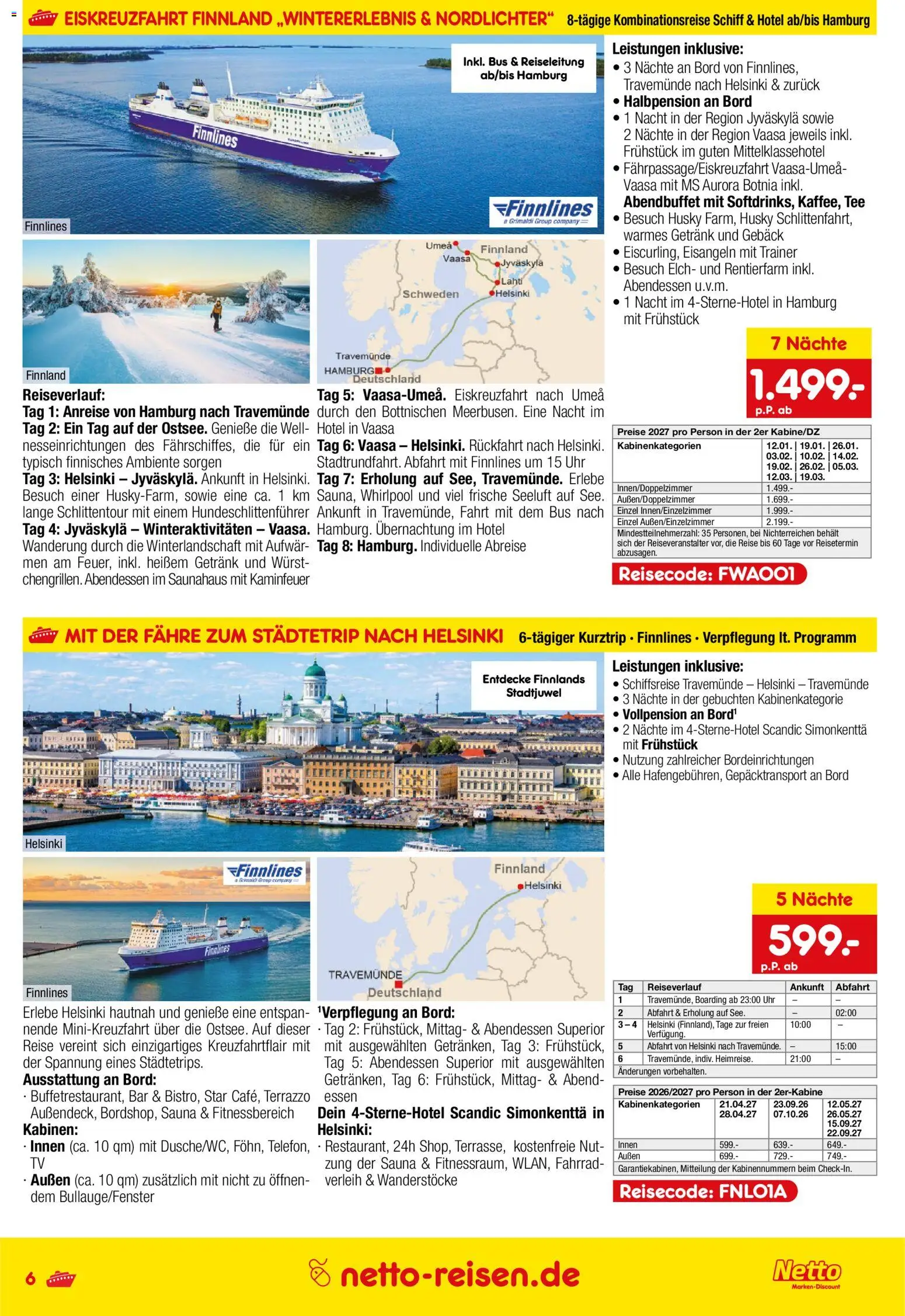 Netto Reisen Kreuzfahrten – gültig ab 11.06.2026 | Seite: 6