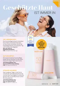 Mary Kay Katalog ab 16.07.2026 gültig | Seite: 23 | Produkte: After Sun, Foundation, Tee
