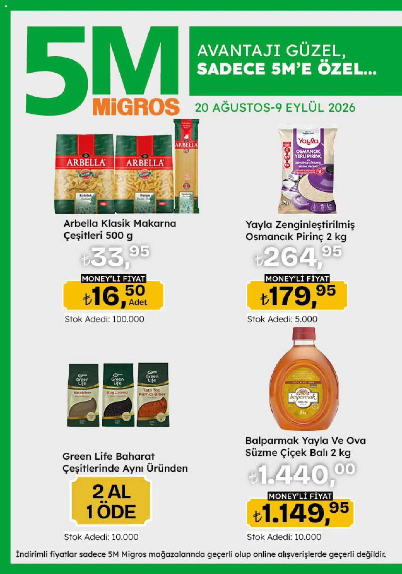 Migros Katalog - 5M Migroskop Dijital - 20 Ağustos 2026 tarihinden itibaren geçerlidir | Sayfa: 12 | Ürünler: Pirinç, Makarna, Baharat