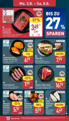 Grobe Bratwurst, Frisch; vom Schwein; zum Braten oder für den Grill; 400-g-Packung (kg = 4.98) ab 03.08.2026 gültig | Seite: 4
