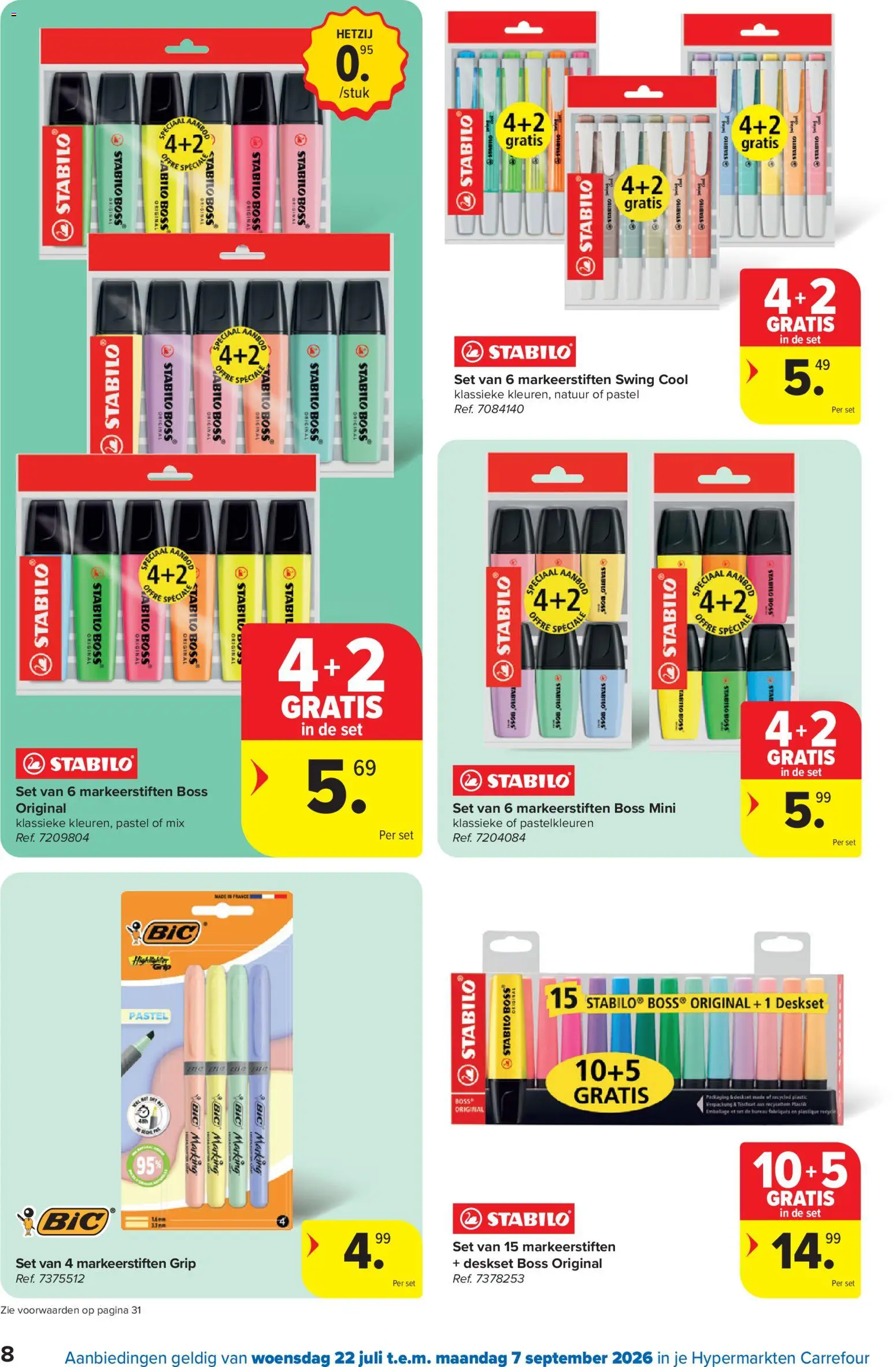 {H1} | Pagina: 8 | Producten: Markeerstiften