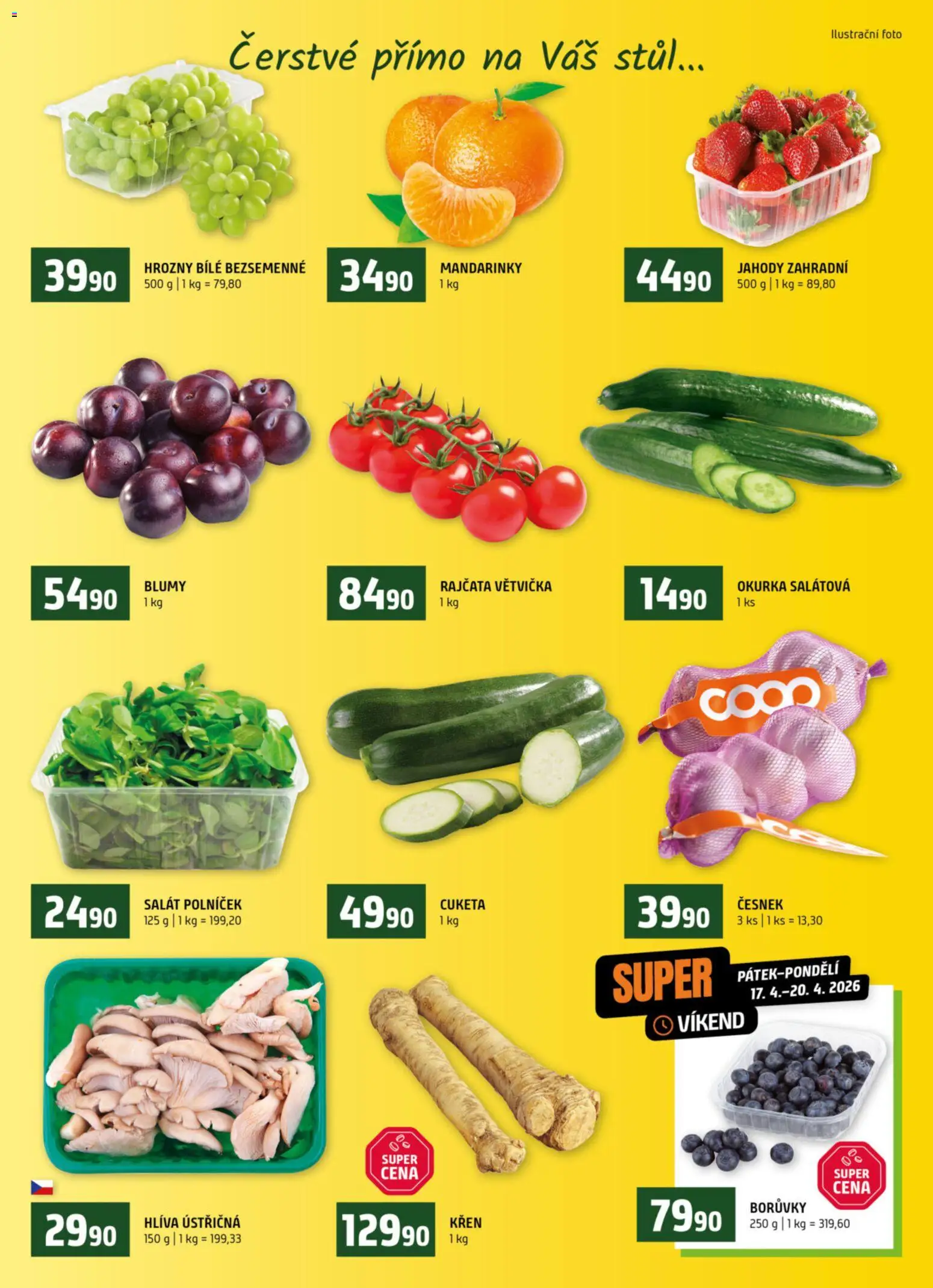 Terno leták od 15.04.2026 | Strana: 6 | Produkty: Rajčata, Borůvky, Polníček, Cuketa