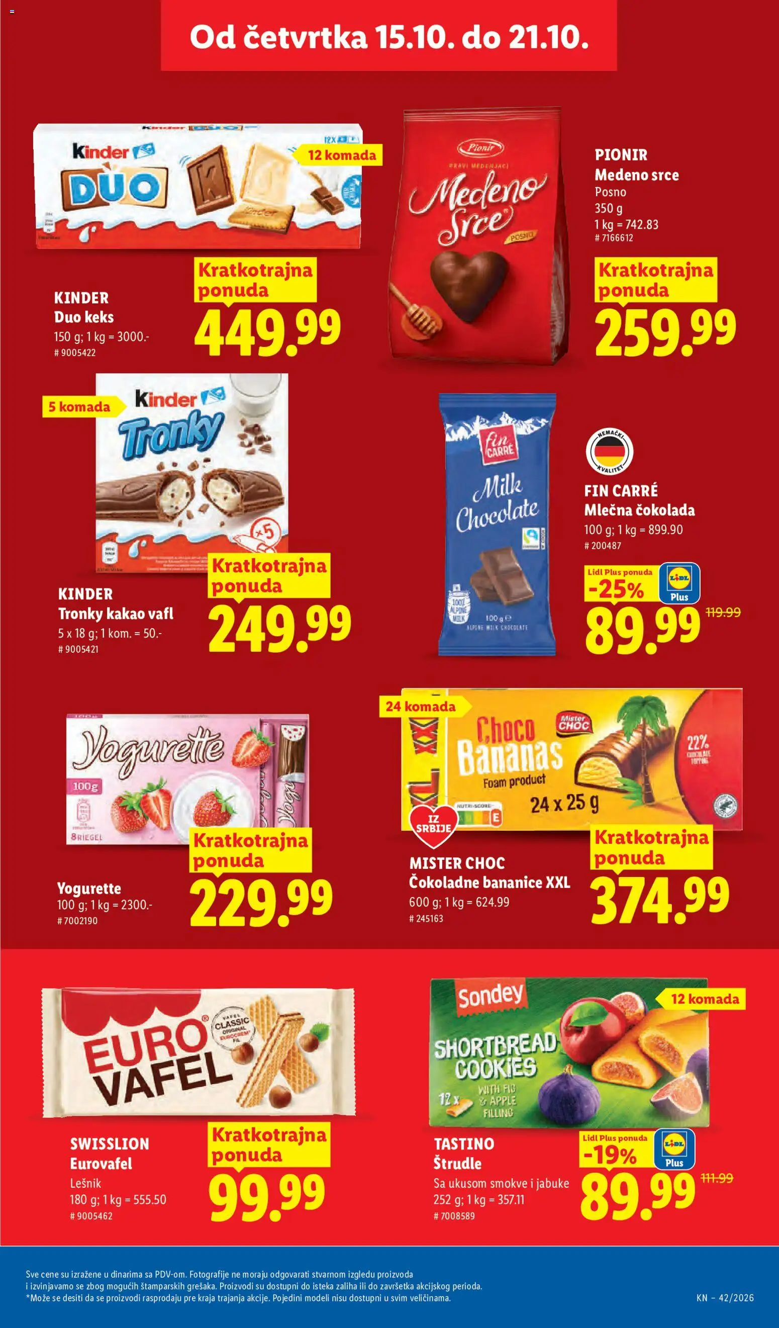 Lidl katalog - važi od 15.10.2026 | Strana: 35 | Proizvode: Lešnik, Medenjaci, Čokolada, Mlečna čokolada