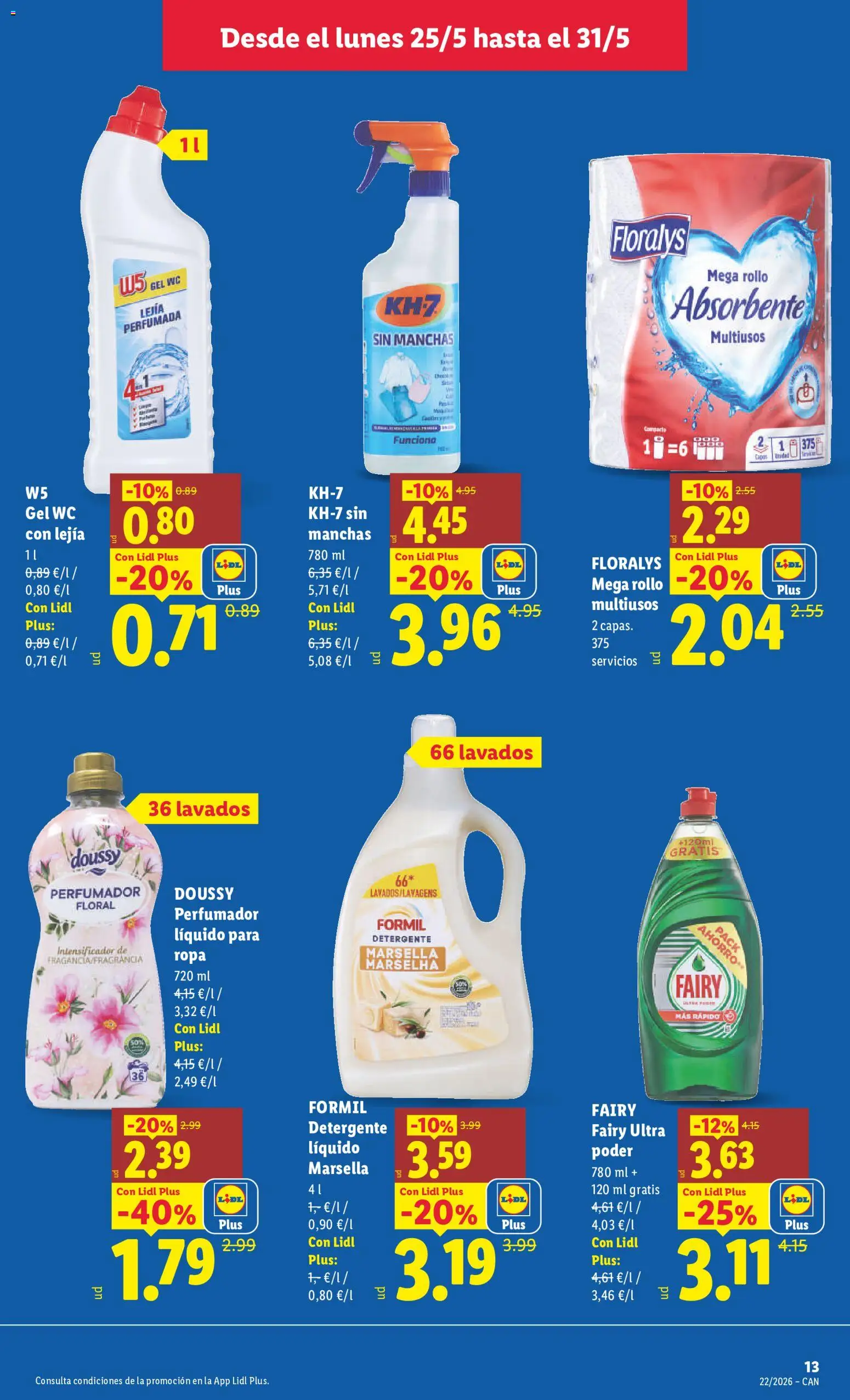 Lidl folleto │ válido desde el 18.05.2026 | Página: 15 | Productos: Detergente, Ropa, Detergente líquido