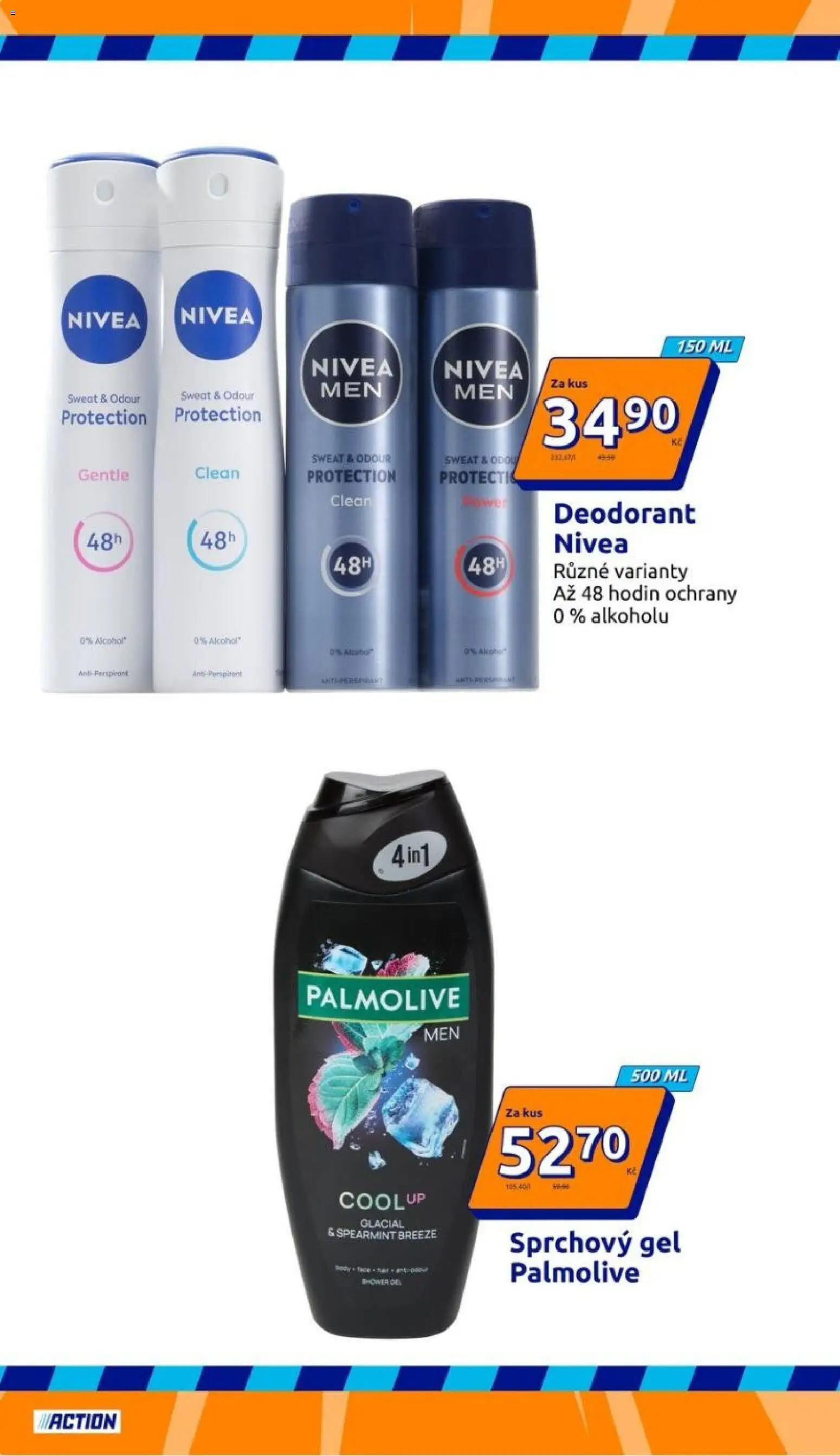 Action leták od 02.09.2026 | Strana: 22 | Produkty: Sprchový gel, Deodorant, Antiperspirant, Nivea
