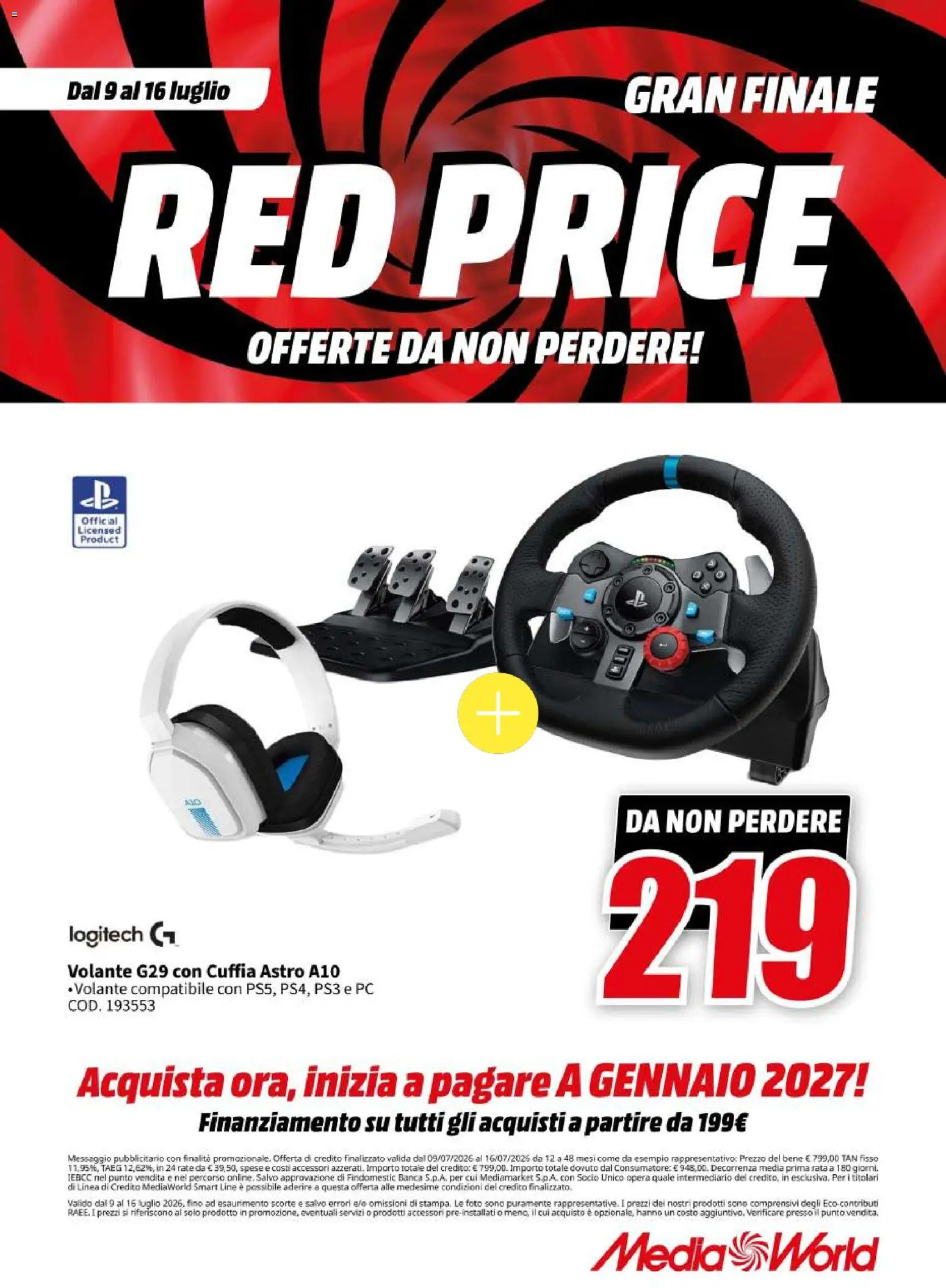 Volantino Media World del 09/07/2026 | Pagina: 20 | Prodotti: PC