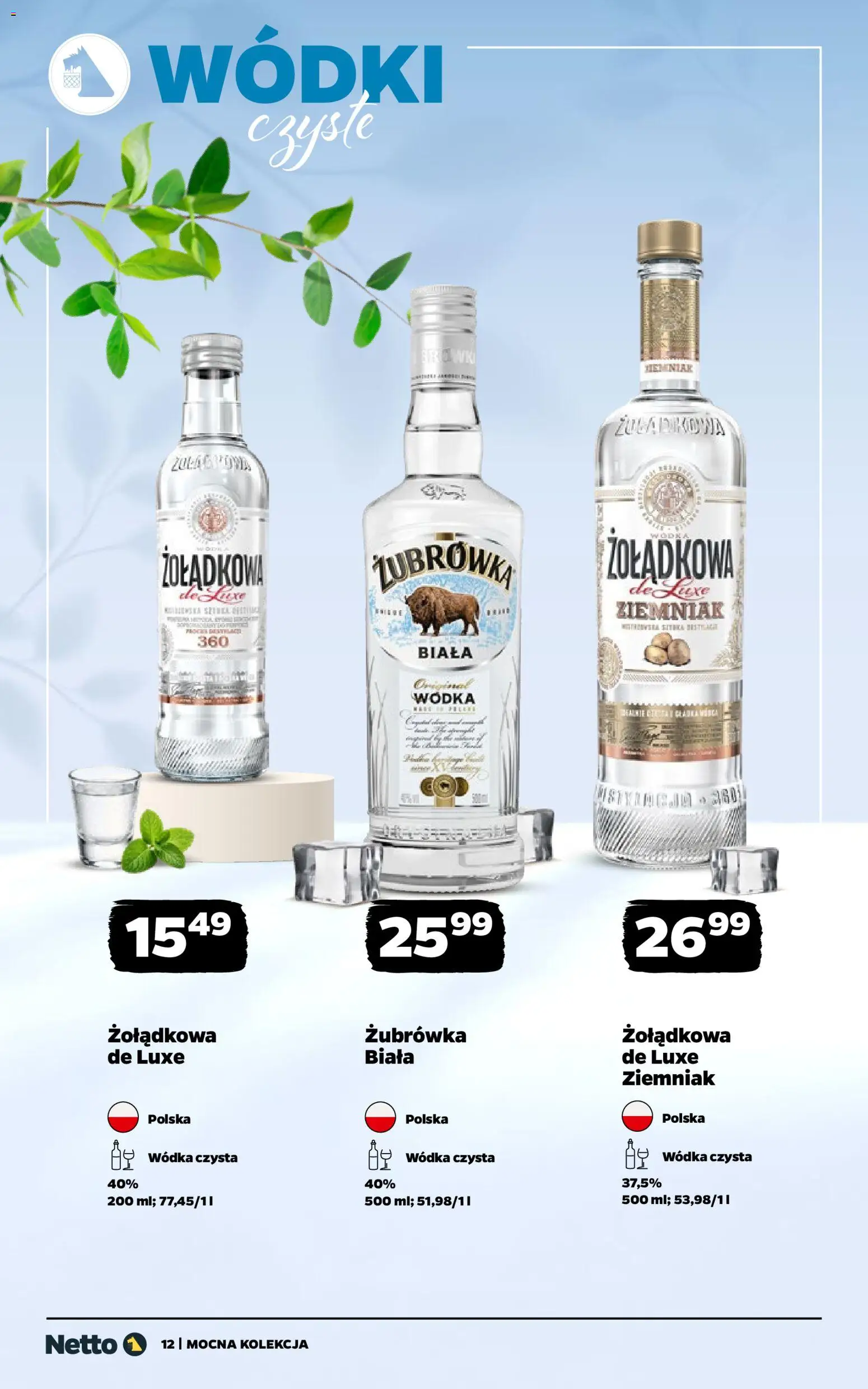 Netto gazetka - Alkohole mocne od 11.05.2026 | Strona: 12 | Produkty: Żubrówka, Wódka