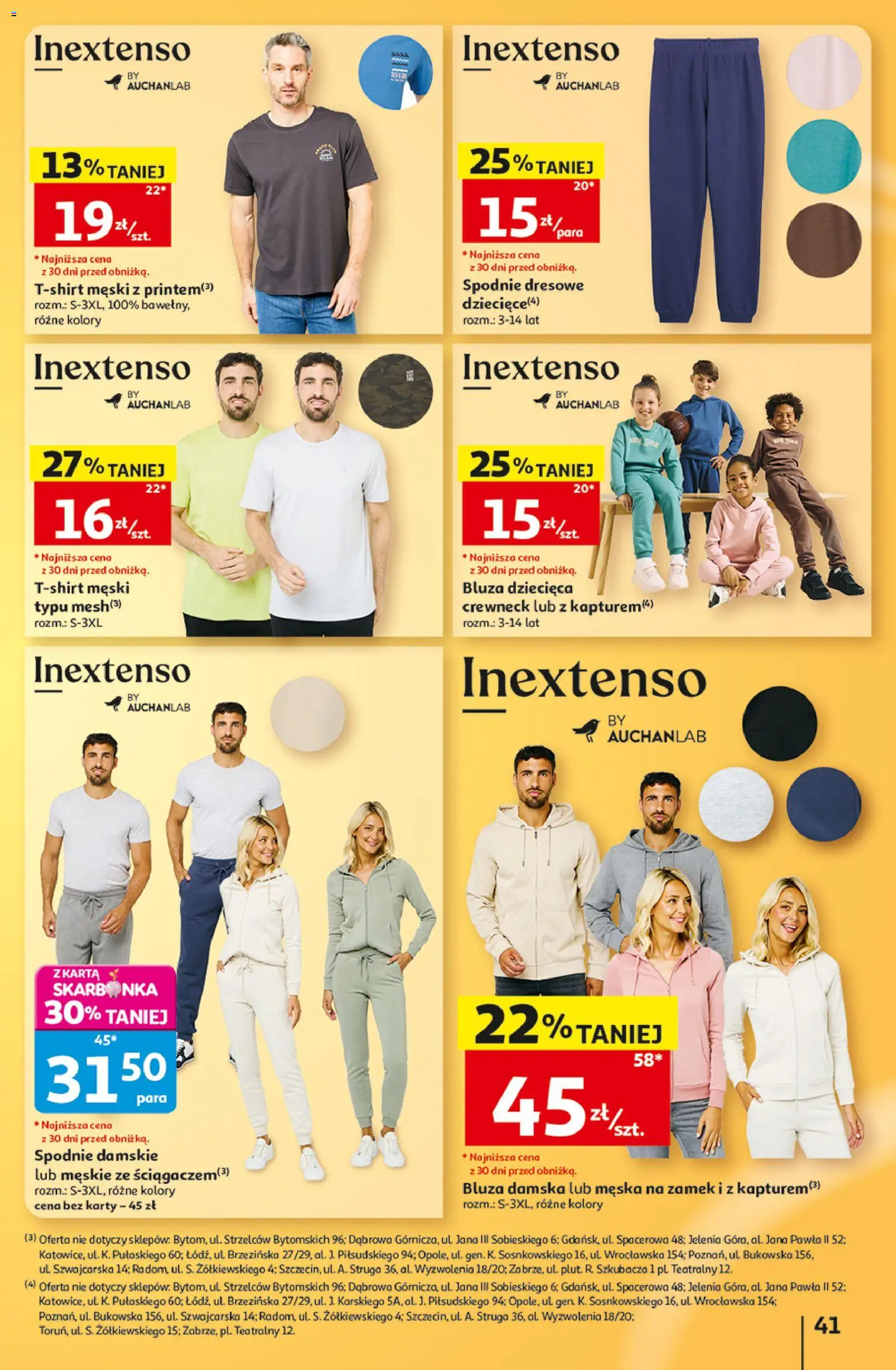 Auchan gazetka - 30 Lat Hipermarket od 03.09.2026 | Strona: 41 | Produkty: Spodnie