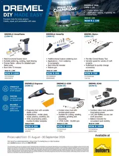 Builders specials catalogue – valid from 01/08/2026 | Page: 4 | Products: Iron, Battery, Pen, Stock