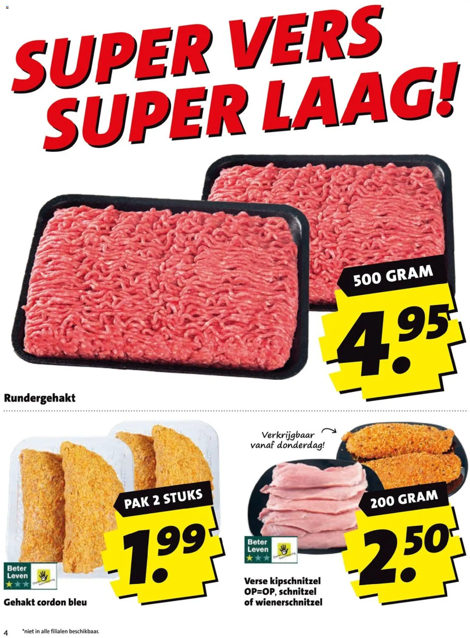 {H1} | Pagina: 4 | Producten: Gehakt, Schnitzel